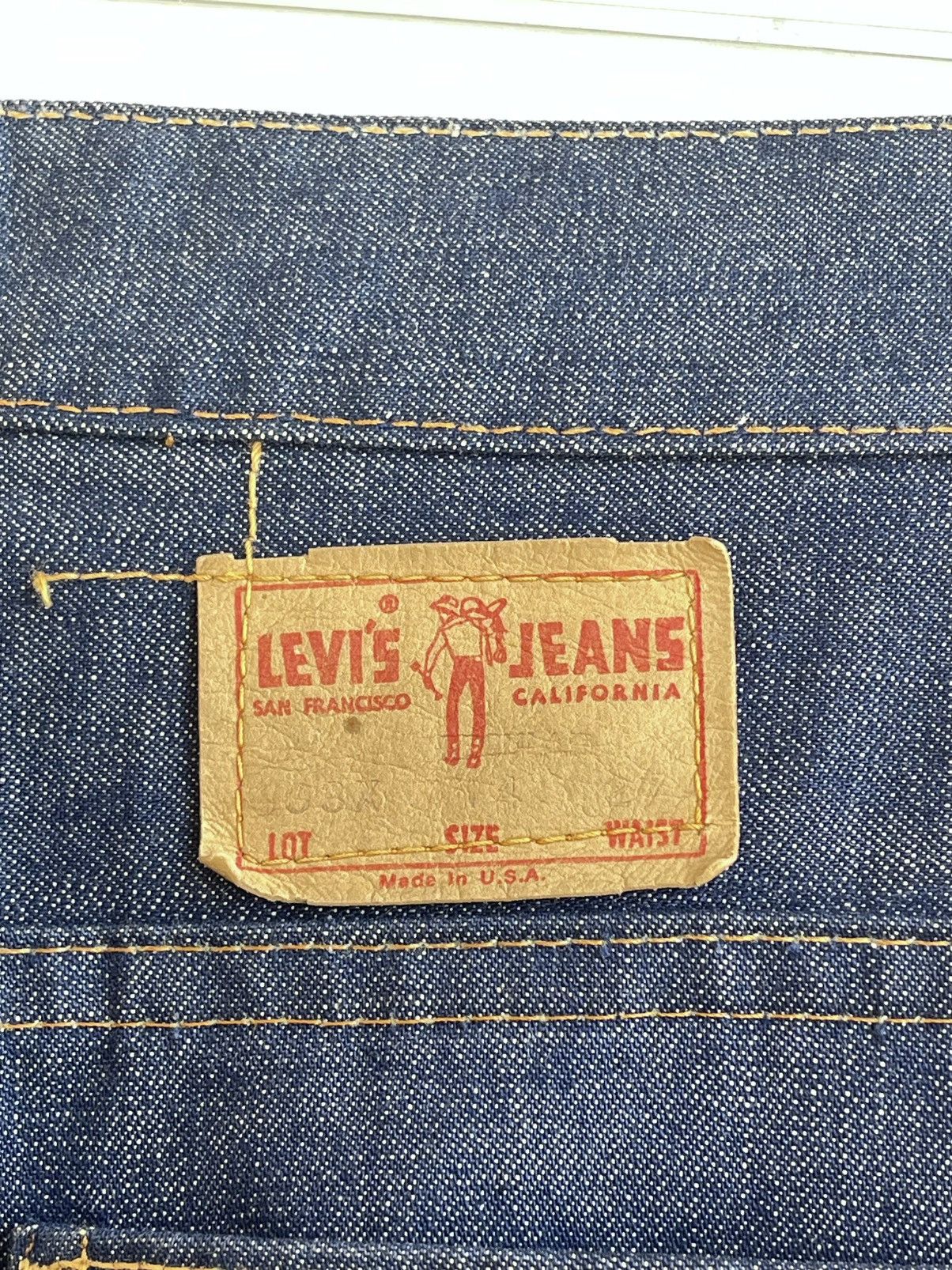 Levi's 6037 Big E Tab Talon Zip Fly Straight Fit Denim Jeans 60s Size 26" / US 2 / IT 38 - 7 Thumbnail
