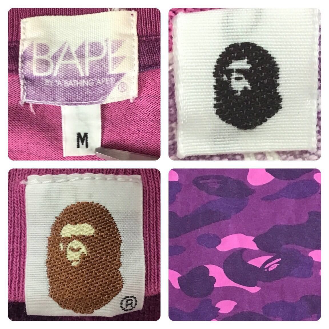 Bape × Nigo × Swarovski Swarovski BAPE logo purple camo long sleeve T-shirt APE NIGO Size US M / EU 48-50 / 2 - 9 Thumbnail