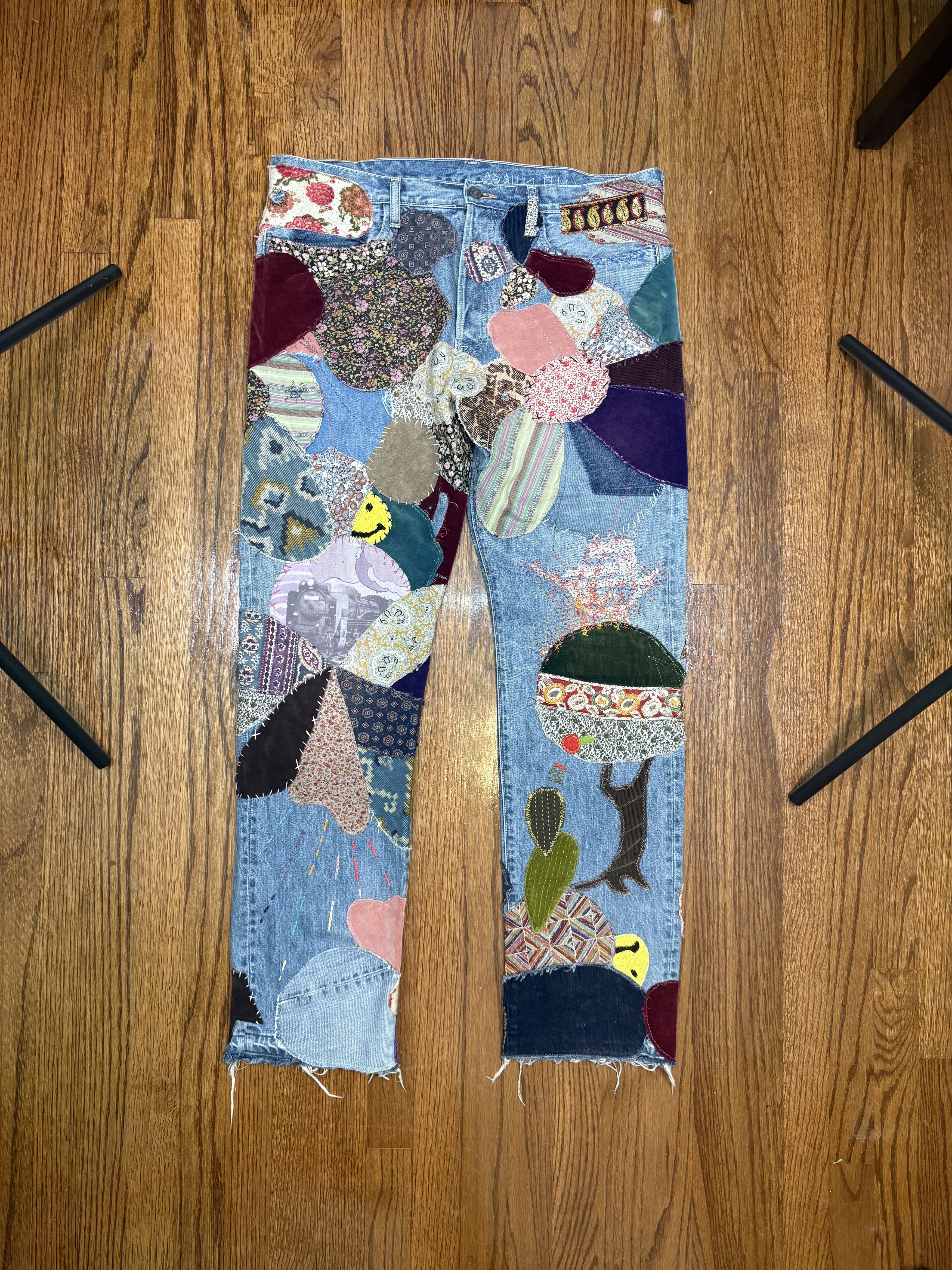 Kapital Kapital Patchwork Monkey Cisco Denim Size US 38 / EU 54 - 1 Thumbnail