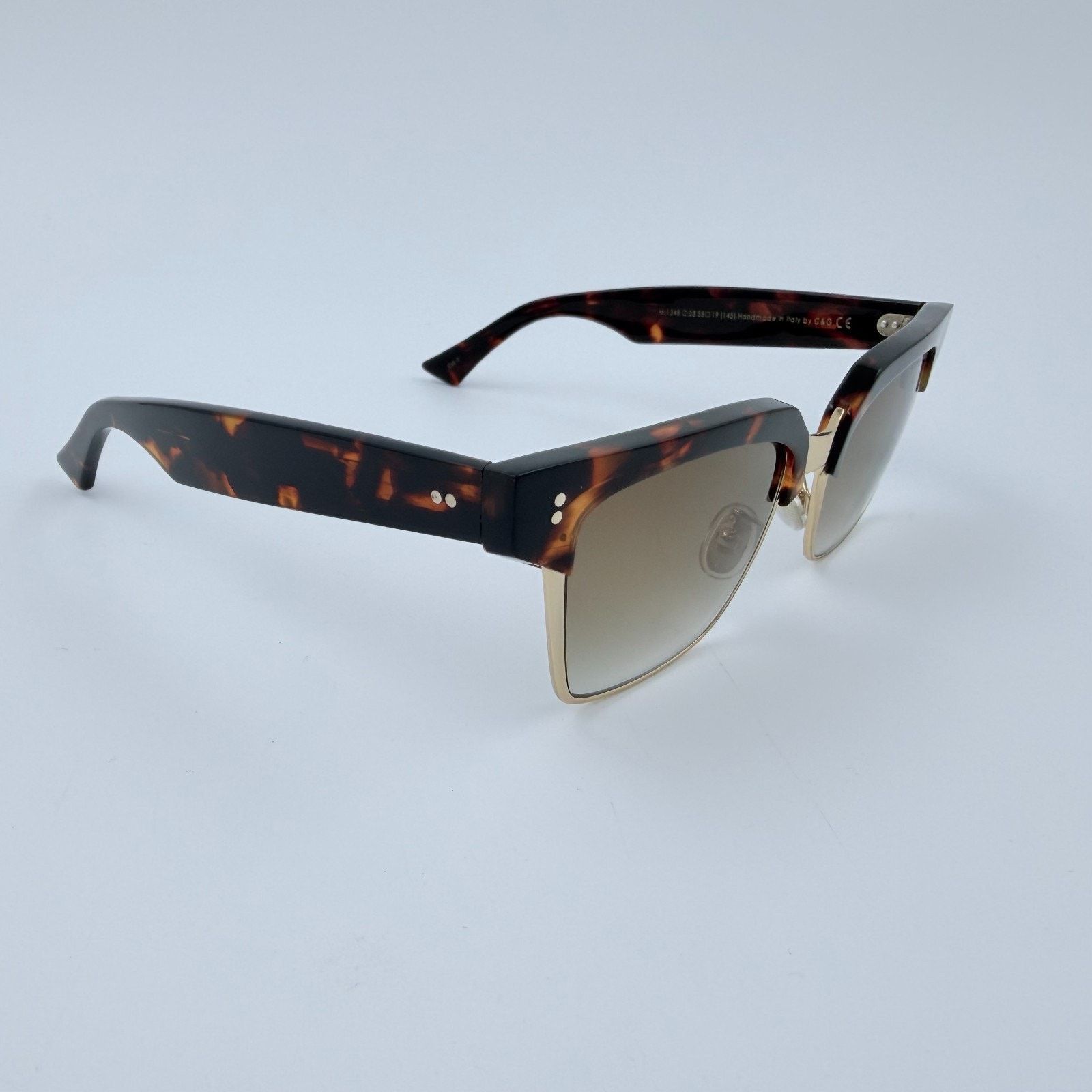 Cutler and Gross NEW Cutler and Gross 1348 Black Dark Turtle Gold CQ1348S Size ONE SIZE - 4 Thumbnail