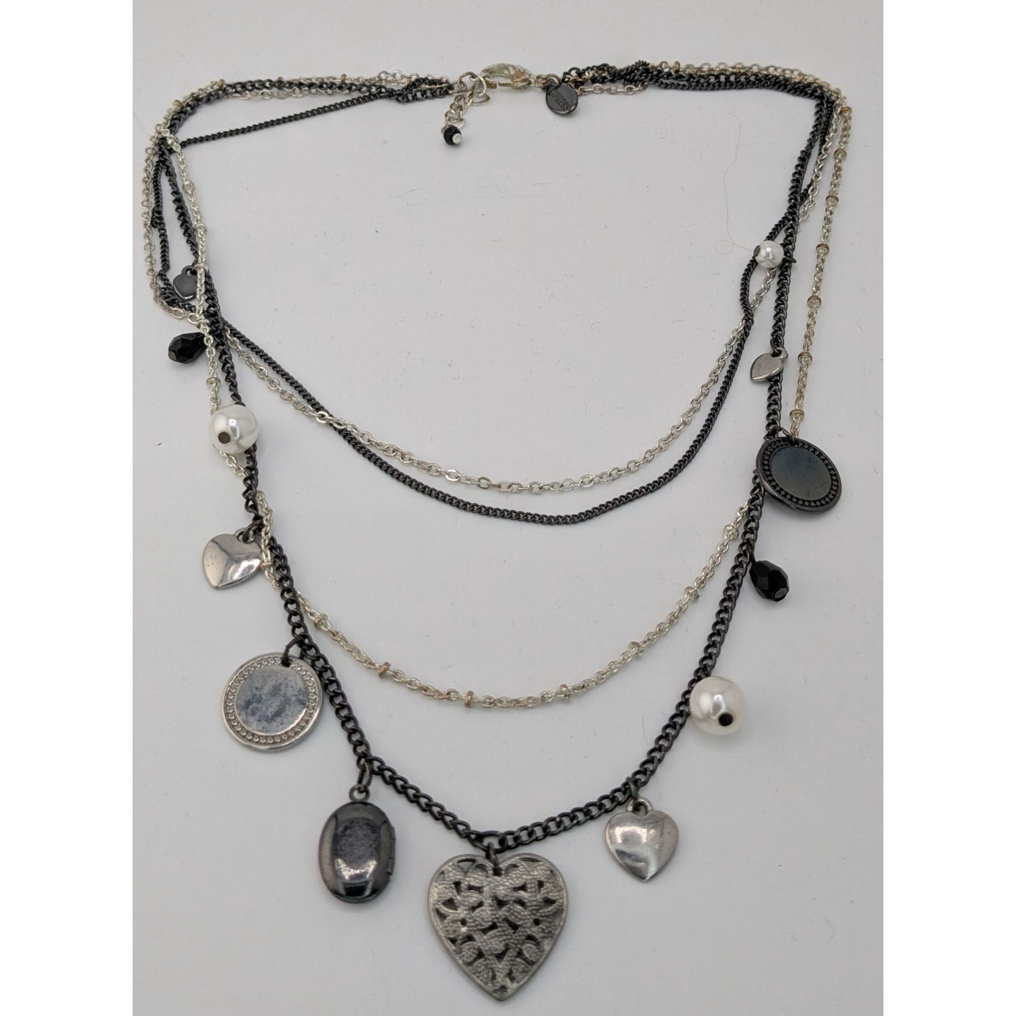 Express Y2K Victorian Style Express Charm Necklace With Tiny Locket Size ONE SIZE - 7 Thumbnail