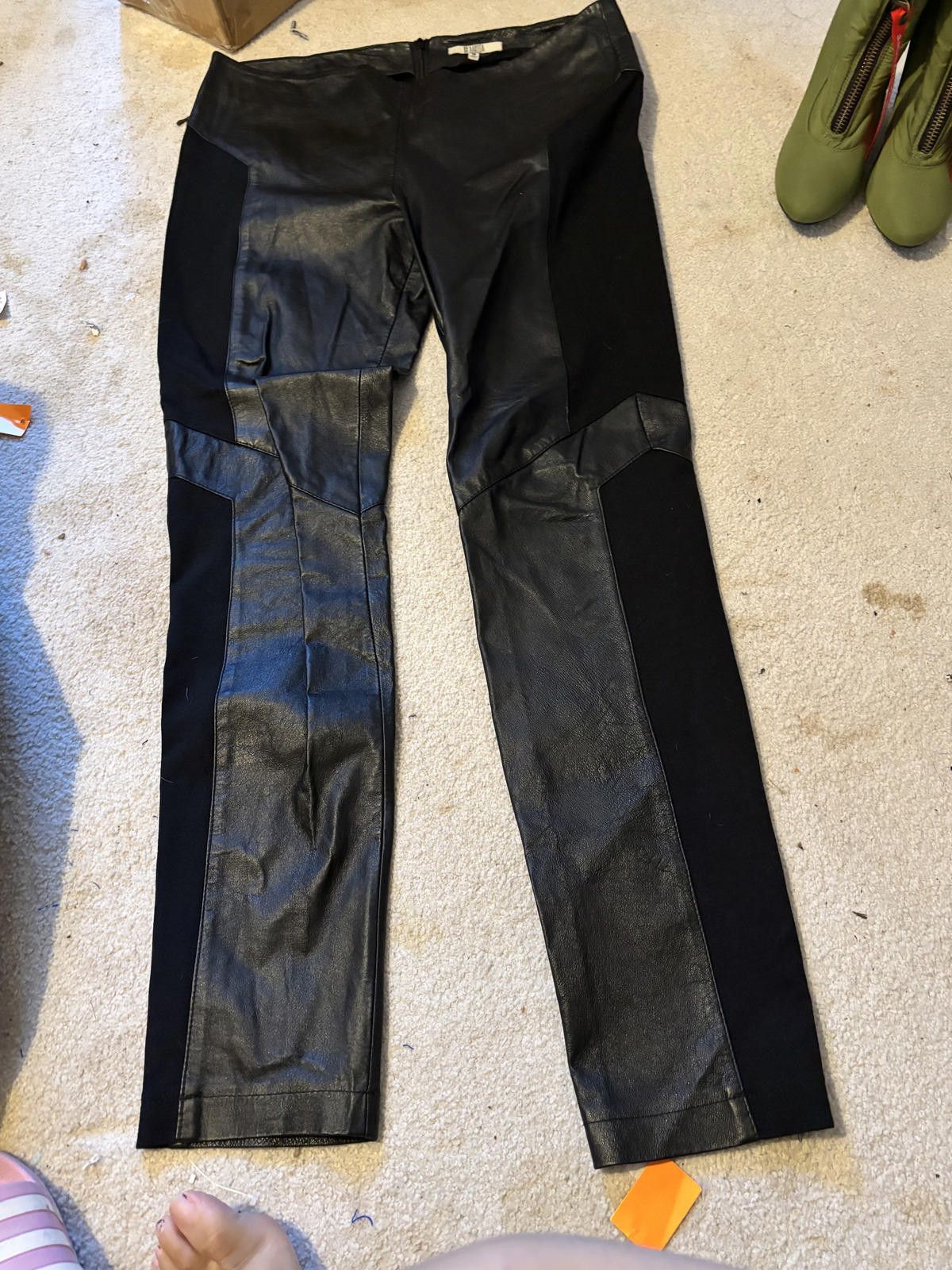 Other NEW Bb Dakota 100% Leather Isaac Motorcyle Leggings sz 10 Size 32" / US 10 / IT 46 - 5 Thumbnail