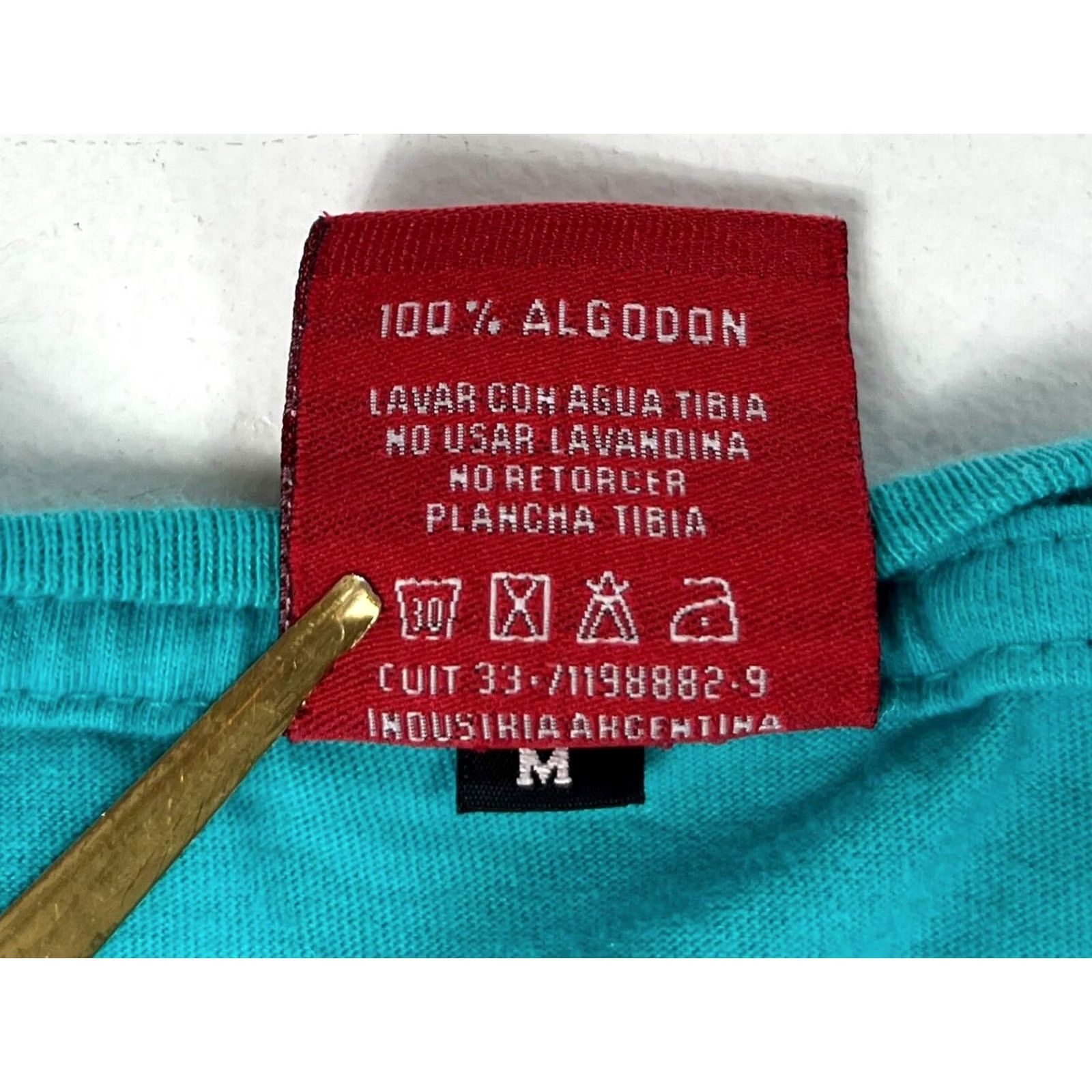 Vintage Eikeel T-Shirt M Unisex Adults Crew Neck Short Sleeve Teal Graphic Print Casual Shirt Size US M / EU 48-50 / 2 - 7 Thumbnail