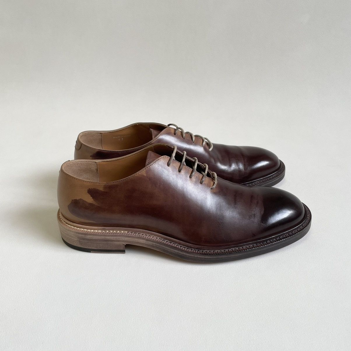 Maison Margiela A/W 17 ‘Hand Painted Patina’ Derby Shoes Size US 10 / EU 43 - 3 Thumbnail