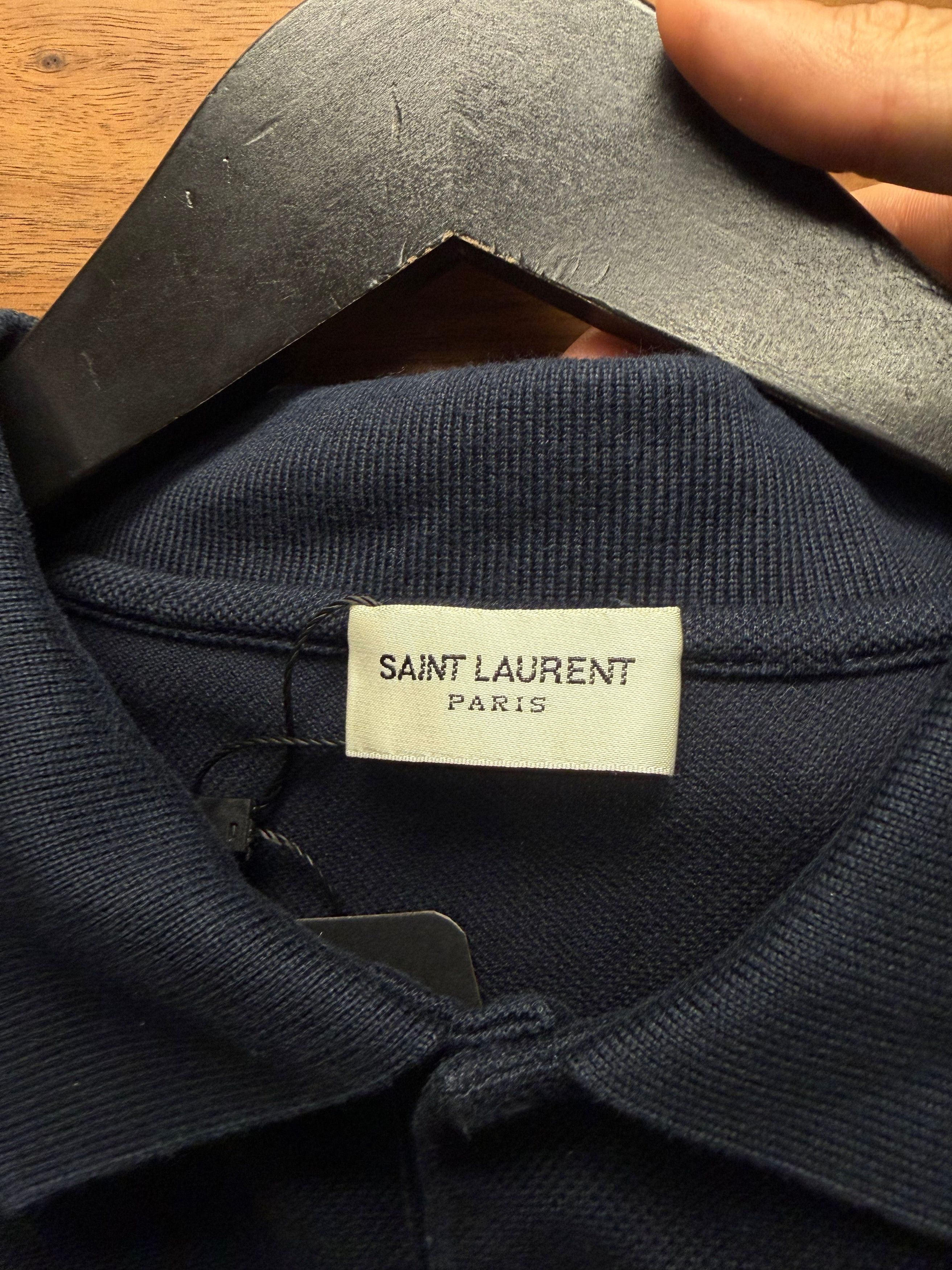Saint Laurent Paris 2019 Saint Laurent ‘YSL’ Embroidered Logo Polo Size US S / EU 44-46 / 1 - 3 Thumbnail