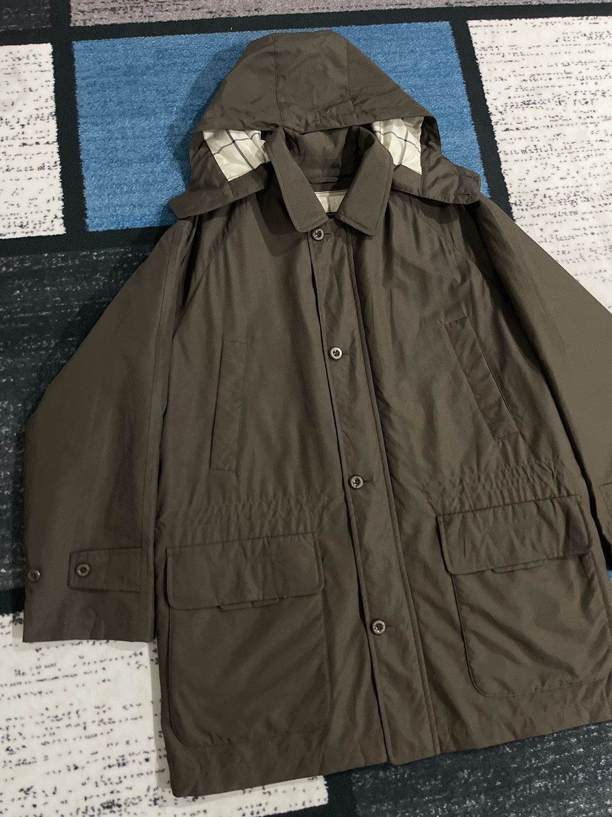 Burberry Vintage Burberrys Hoodie Long Jacket Size US XL / EU 56 / 4 - 5 Thumbnail