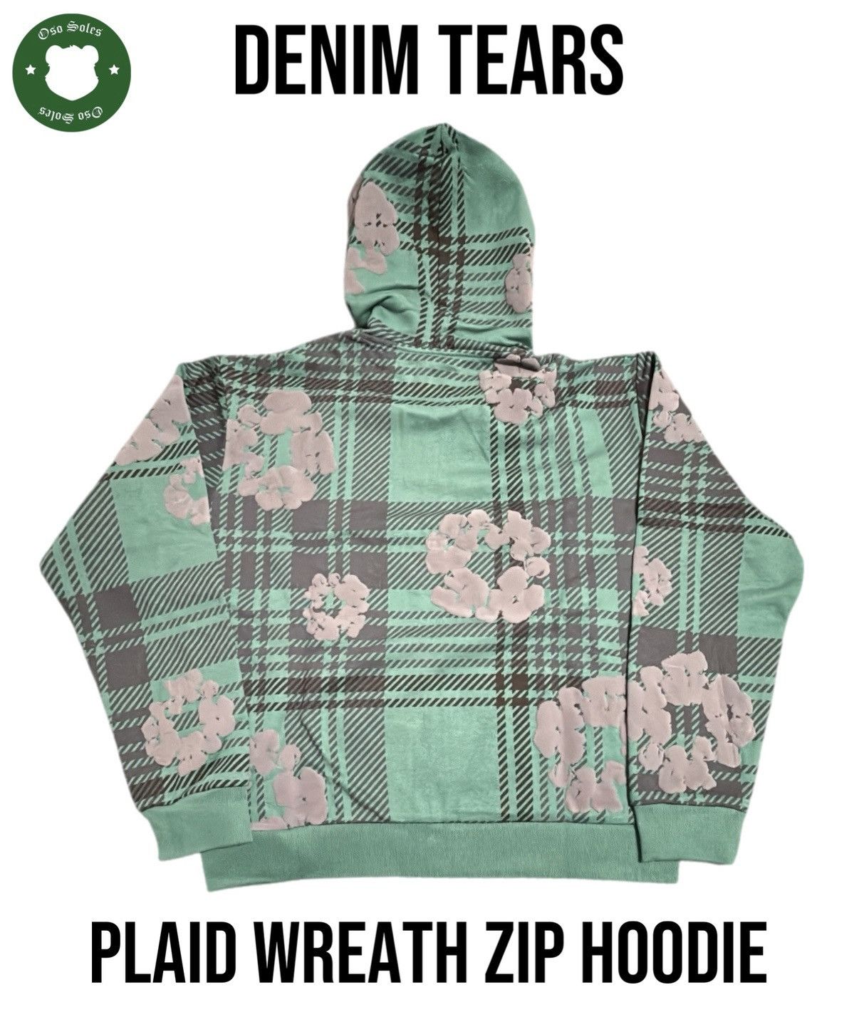 DENIM TEARS DENIM TEARS Plaid Wreath Zip Hoodie Large Size US L / EU 52-54 / 3 - 3 Thumbnail