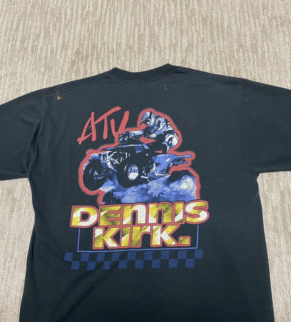 Vintage Vintage Dennis Kirk ATV racing graphic black T-shirt Size US M / EU 48-50 / 2 - 6 Thumbnail