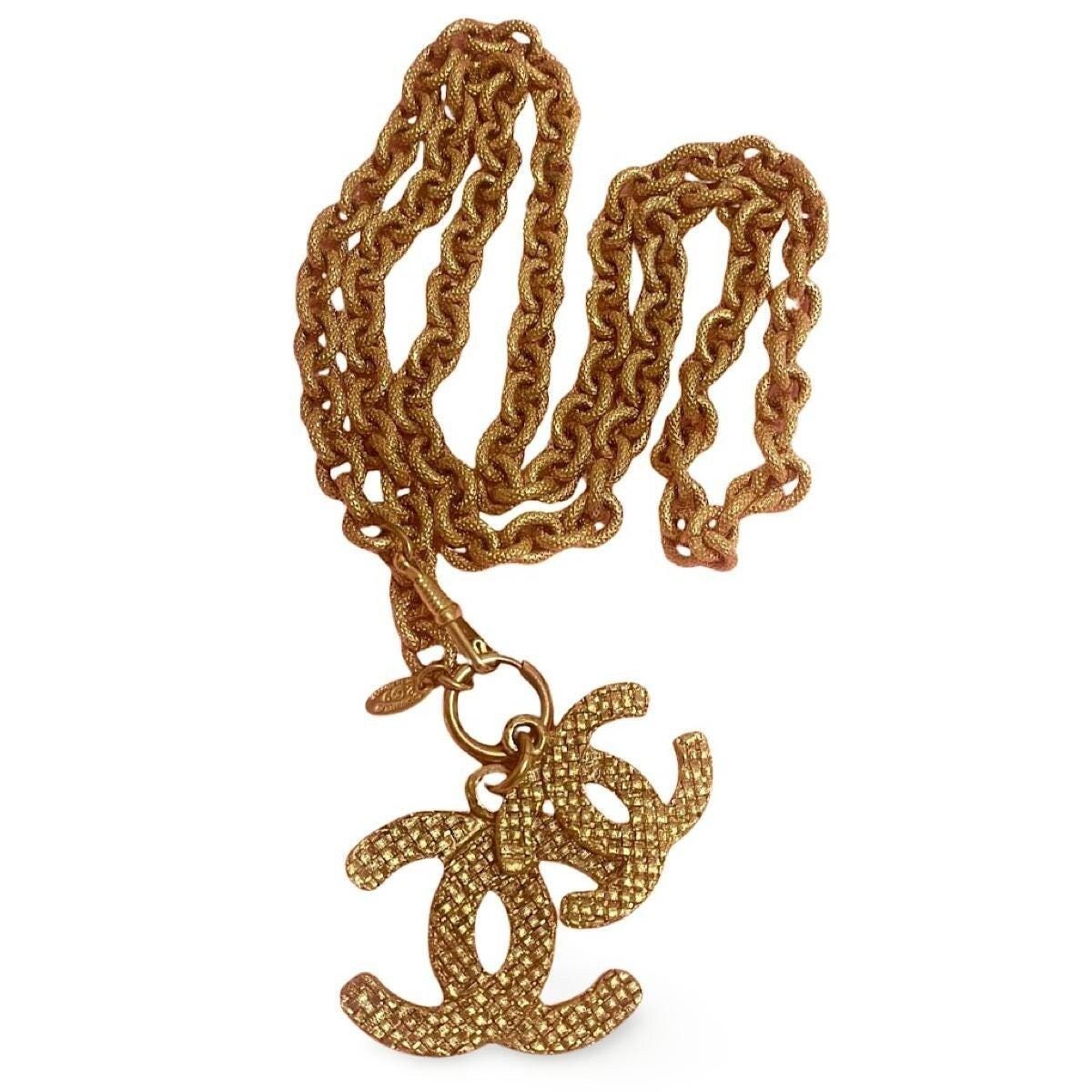 Chanel Vintage CHANEL heavy chain necklace with large and small cc Size ONE SIZE - 1 Thumbnail