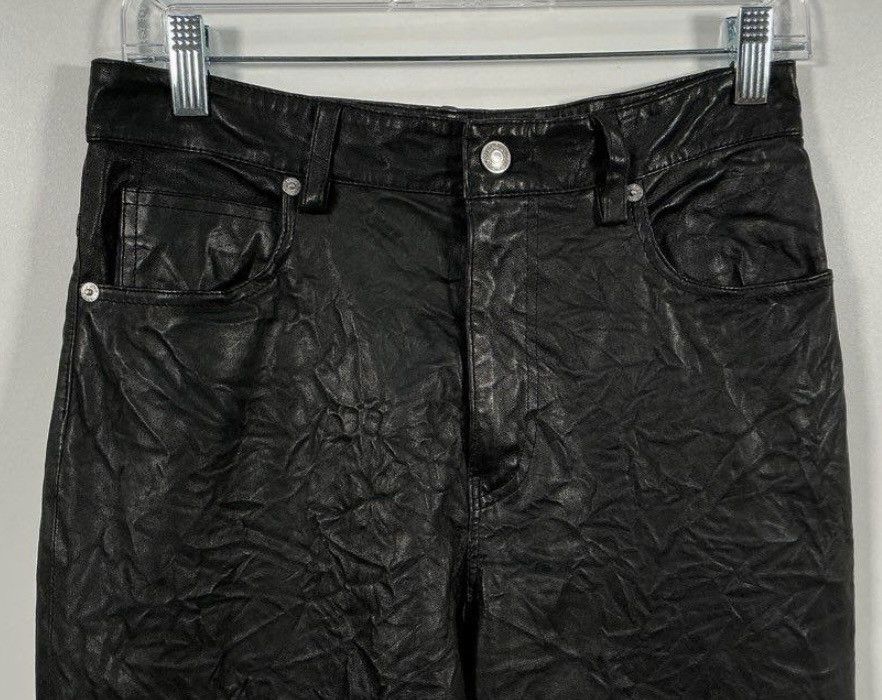 Zadig & Voltaire Zadig & Voltaire Noir Lamb Leather Flared Pants - Size 36 FR Size 26" / US 2 / IT 38 - 2 Thumbnail