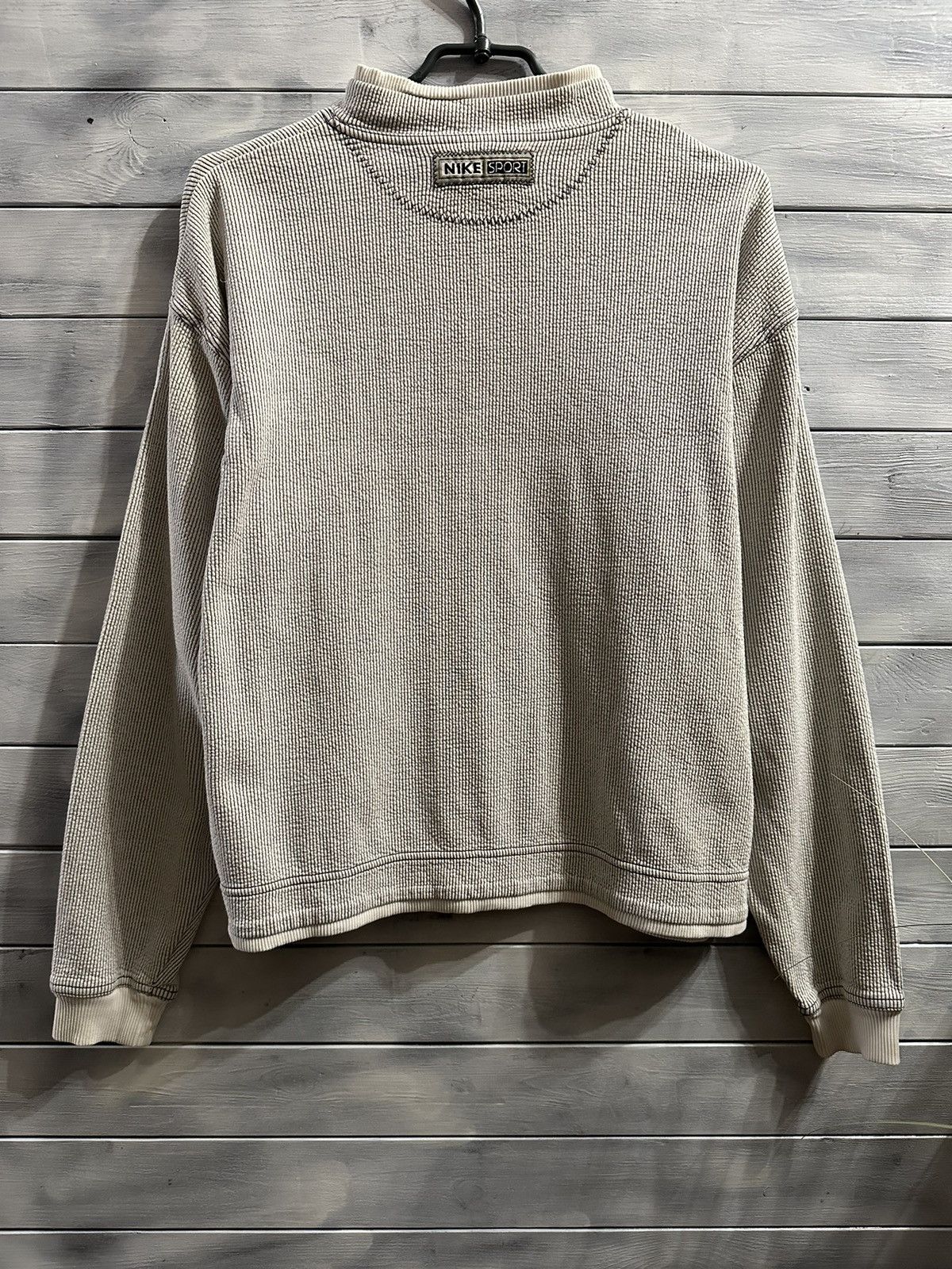 Nike Rare Vintage Zip Ripped Zip Sweatshirt Nike 90’ Swoosh Size M / US 6-8 / IT 42-44 - 6 Thumbnail