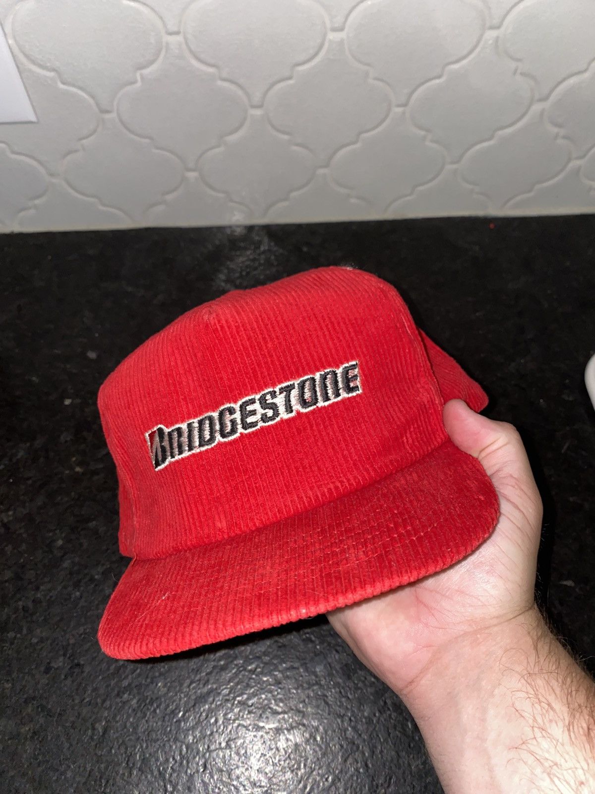 Other Vintage 90s Bridgestone tires corduroy snapback Size ONE SIZE - 4 Thumbnail
