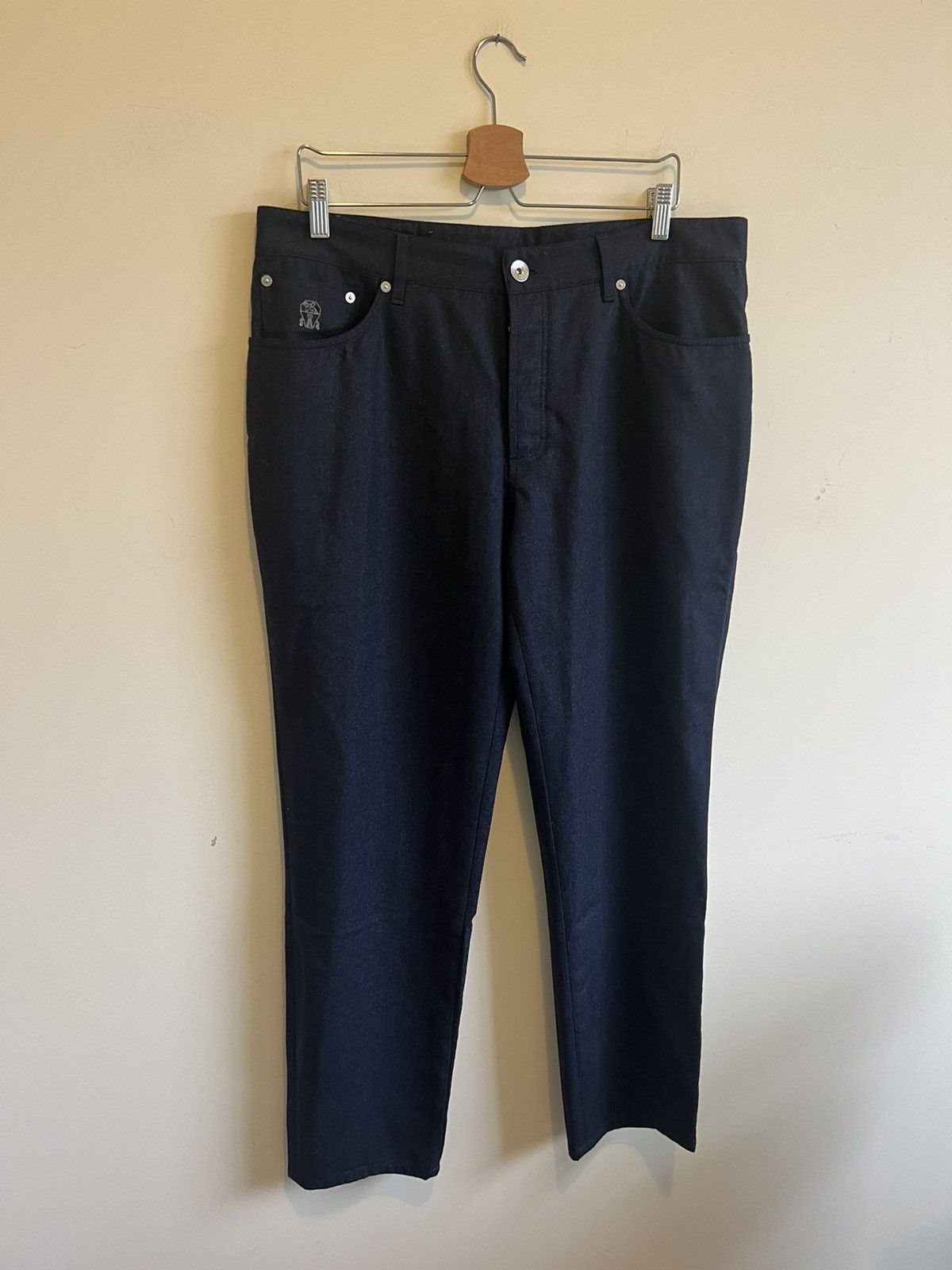 Brunello Cucinelli Bruno Cucinelli Traditional Fit Wool Pants Size US 38 / EU 54 - 1 Thumbnail