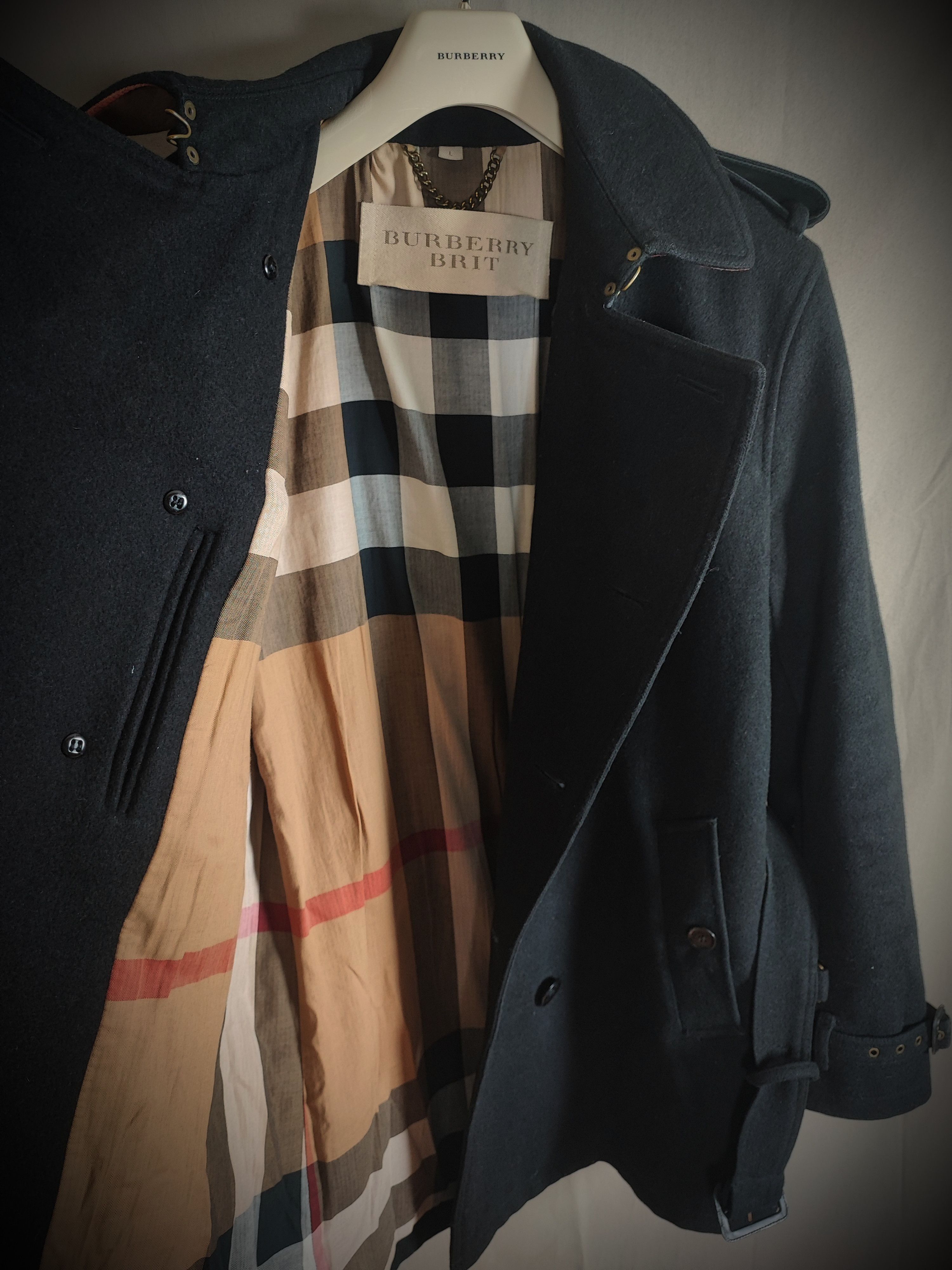 Burberry 🔥 Burberry Trench-coat Wool Size L🔥 Size US L / EU 52-54 / 3 - 1 Thumbnail