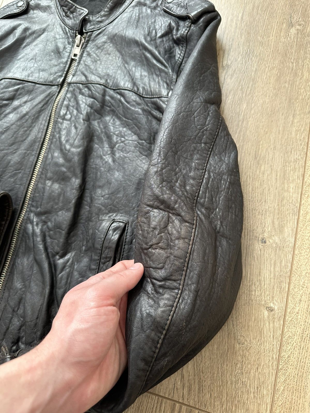 Allsaints AllSaints lamb vintage leather jacket Size US M / EU 48-50 / 2 - 10 Thumbnail