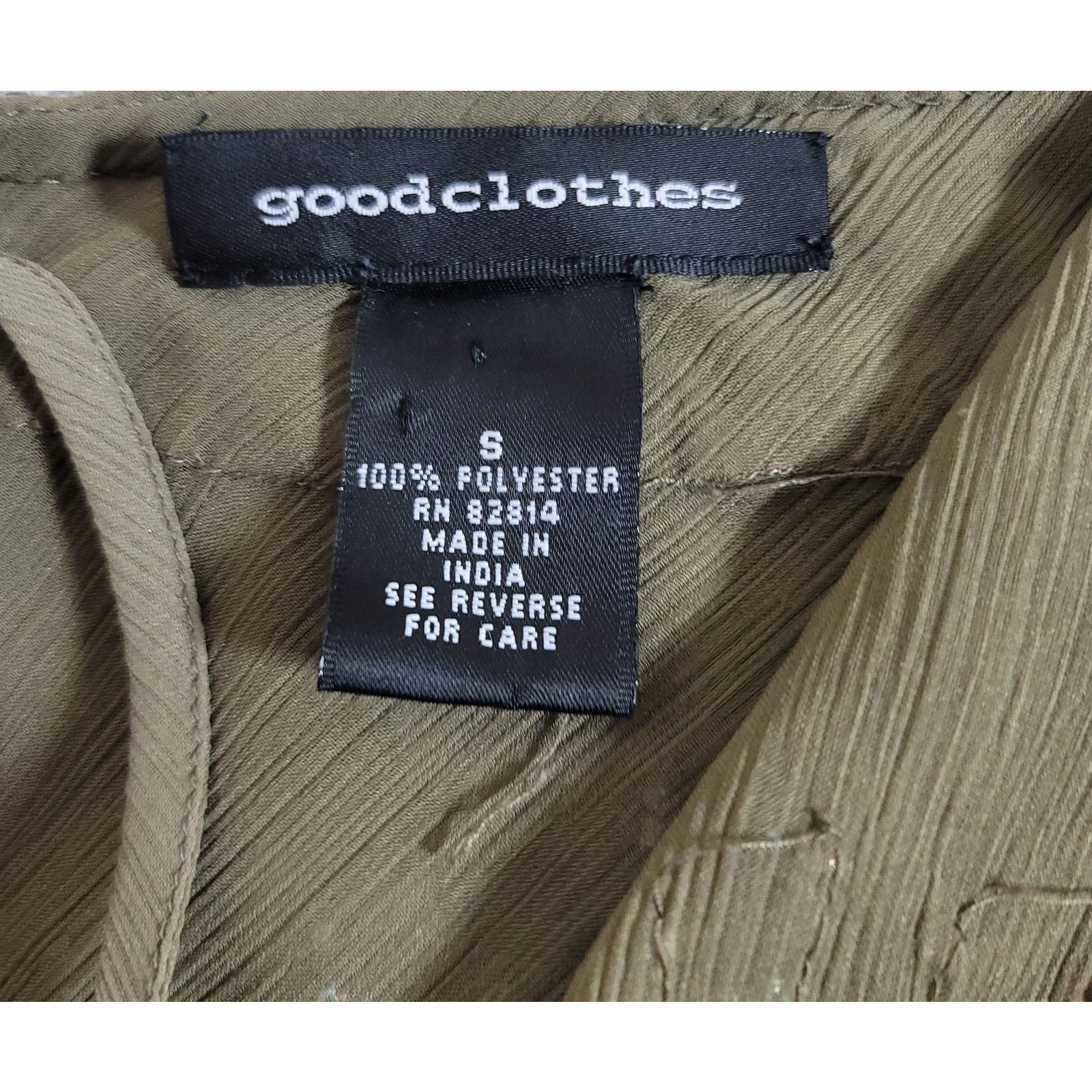 Other Goodclothes Army Green Beaded Tunic And Camisole Shirt S Size S / US 4 / IT 40 - 4 Thumbnail