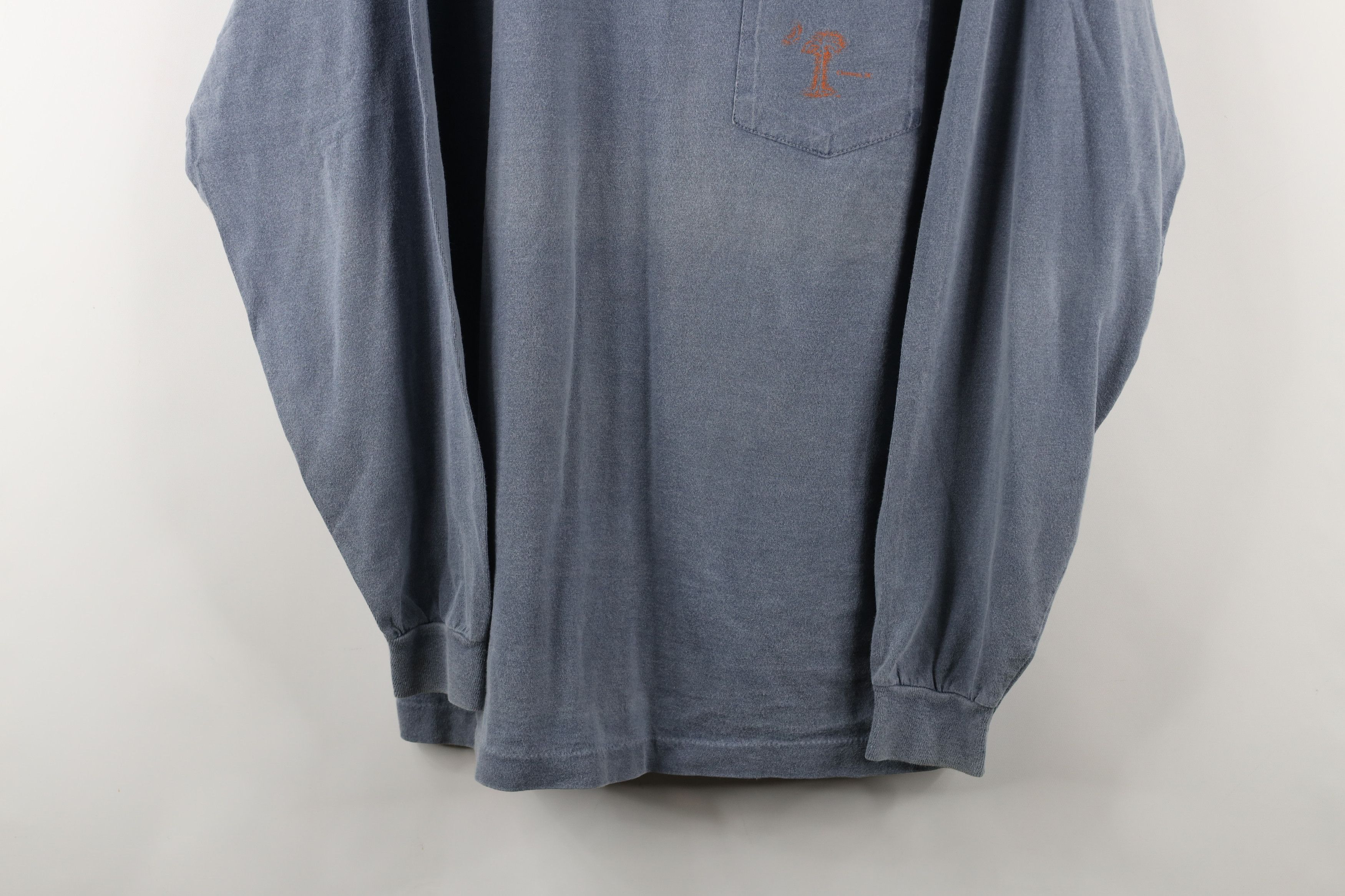 Vintage Vintage 90s Clemson Carolina Long Sleeve T-Shirt Blue USA Size US XL / EU 56 / 4 - 3 Thumbnail