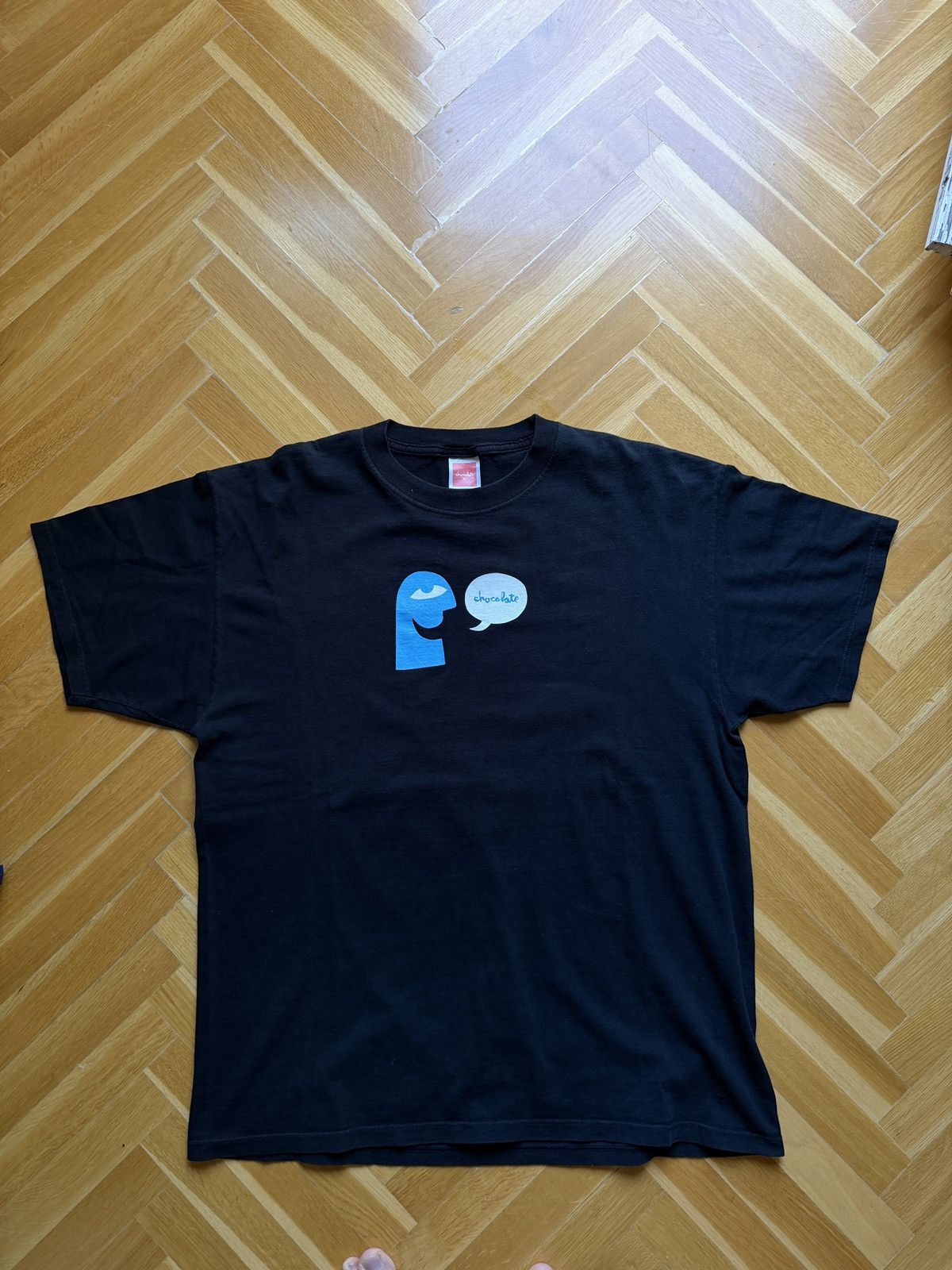Vintage Vintage 90's Chocolate Skateboards Tee XL Size US XL / EU 56 / 4 - 1 Thumbnail