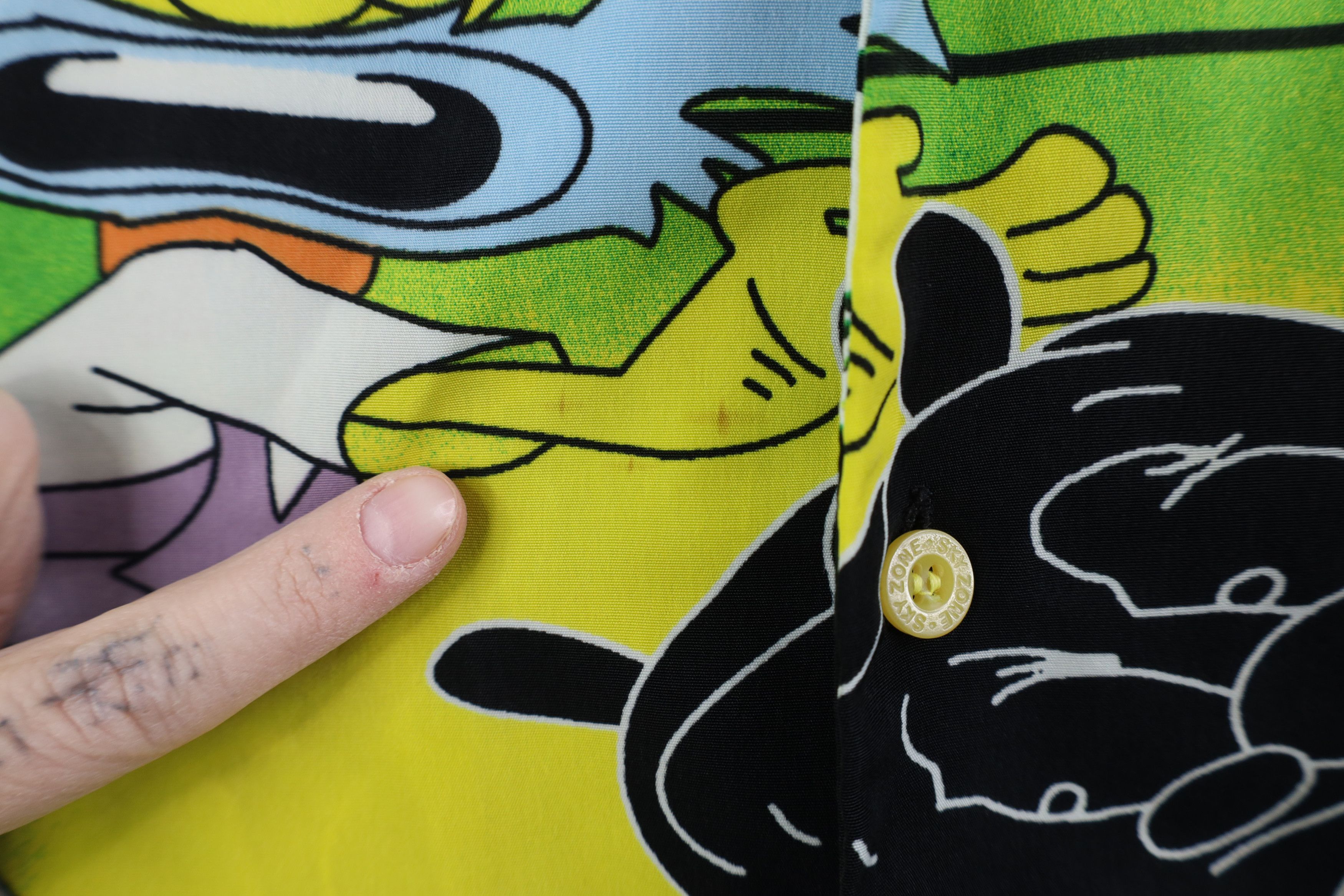 Vintage Vintage 90s Y2K Streetwear Hop Graffiti Cartoon Button Shirt Size US M / EU 48-50 / 2 - 4 Thumbnail