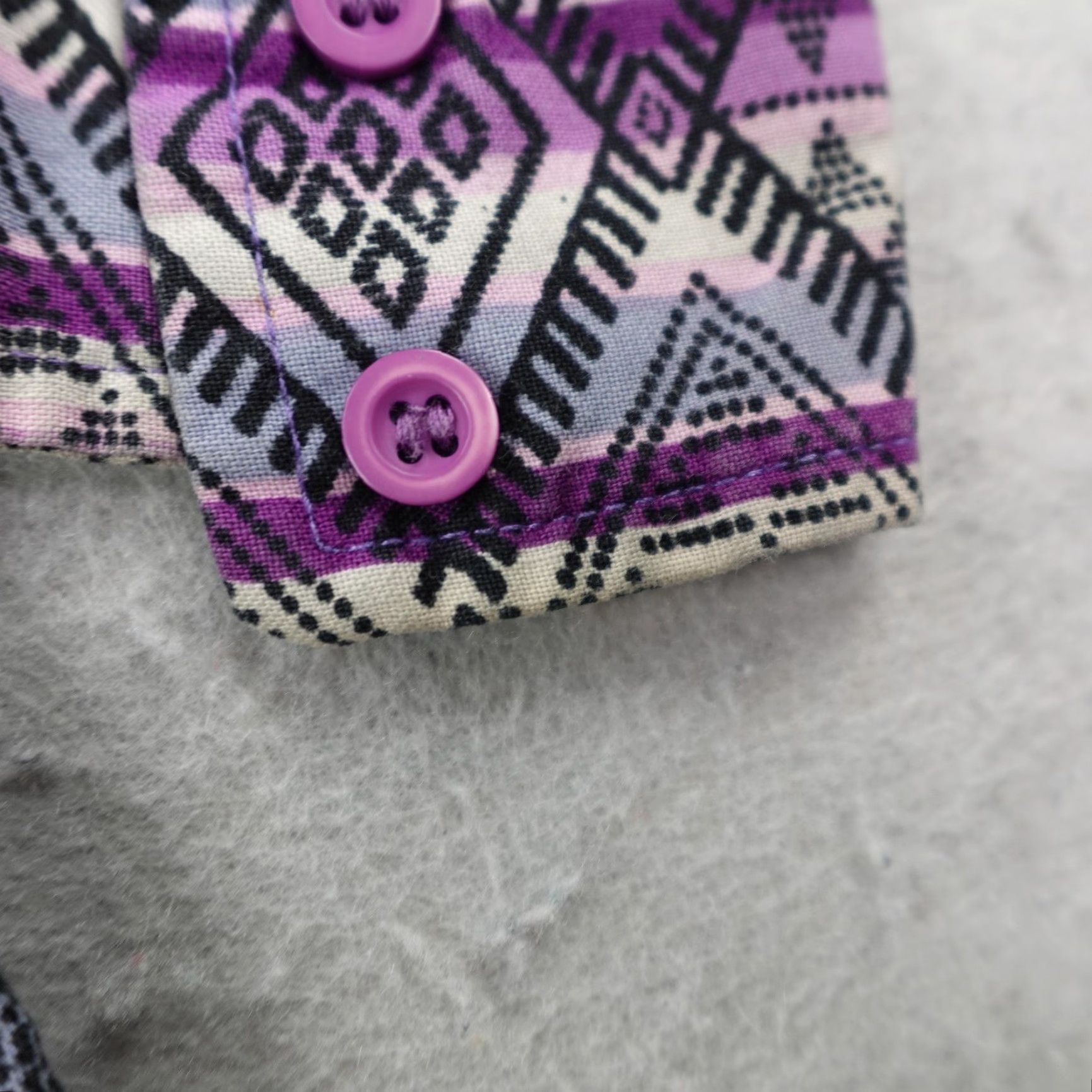 Roper VINTAGE Roper Shirt Mens XL Purple Southwestern Aztec Western Rodeo Geometric Button-Up 1970s 80s Mens Apparel Size US XL / EU 56 / 4 - 5 Thumbnail