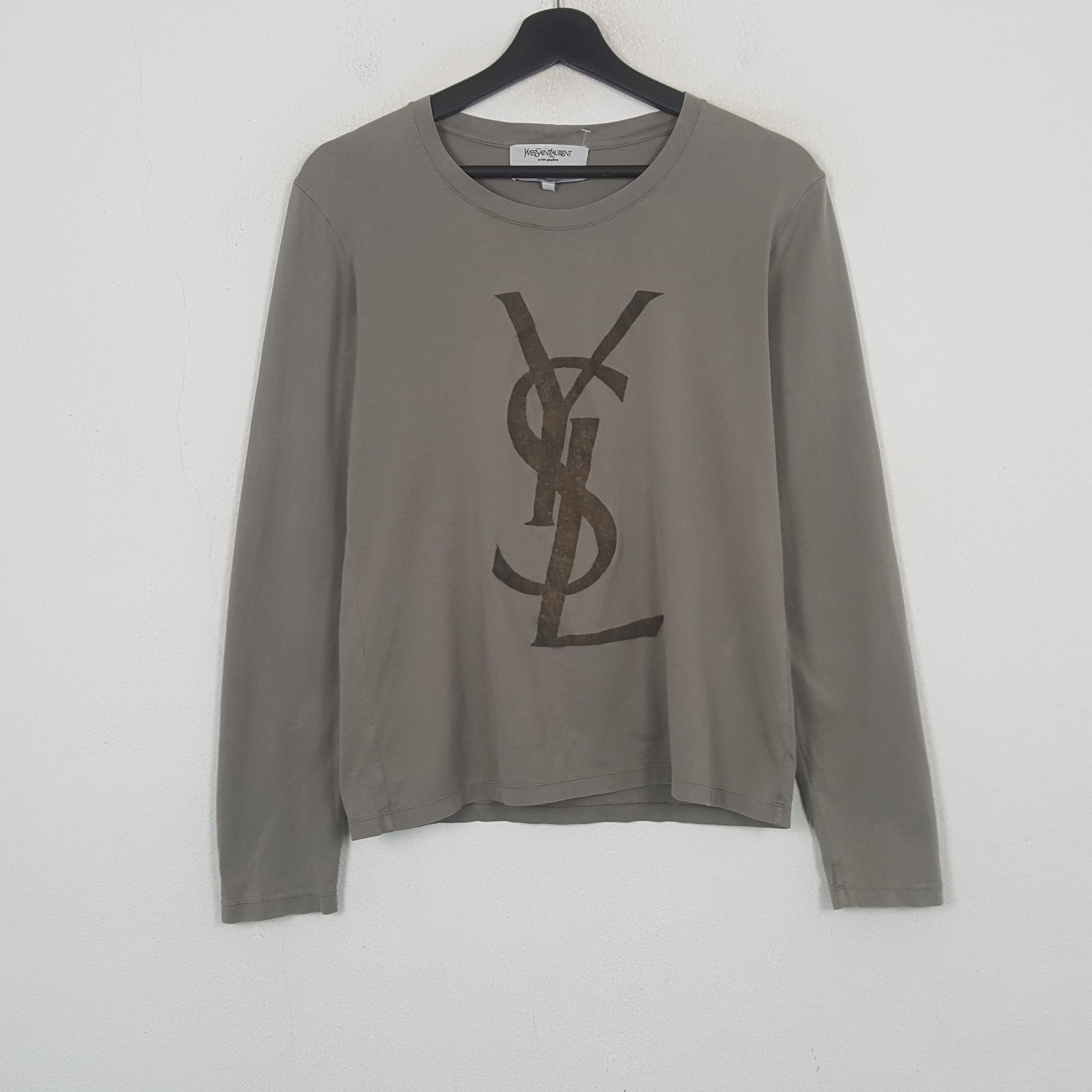 Yves Saint Laurent Yves Saint Laurent YSL Logo Design Tshirt C294N71 Size US M / EU 48-50 / 2 - 1 Thumbnail