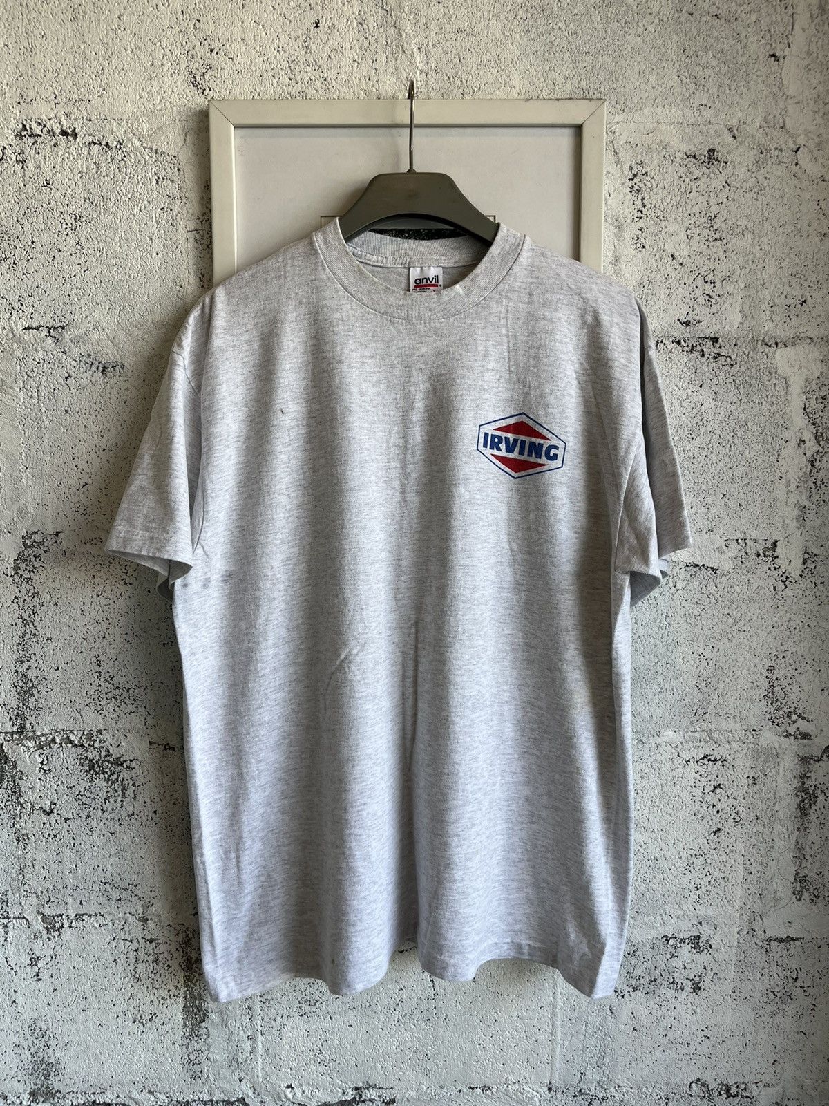 Vintage Vintage IRVING Gas and Oil Company 90’s Tshirt Size US XL / EU 56 / 4 - 2 Thumbnail