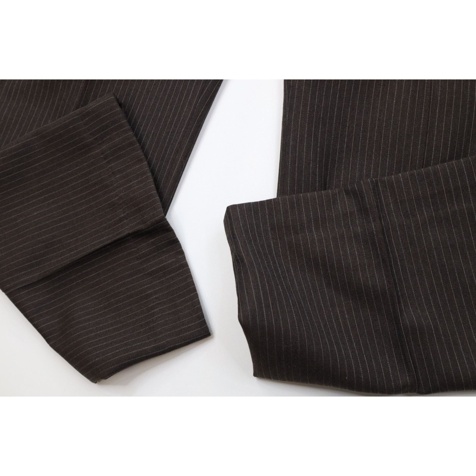 Vintage Vintage 70s 3 Piece Wool Pinstriped Suit Bell Bottoms Size 44L - 13 Thumbnail