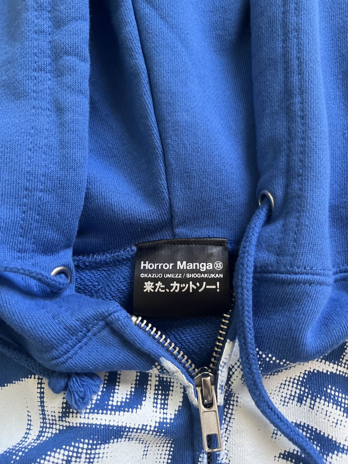 Japanese Brand Goat Kazuo Umezu Scream Zip Up Blue Size US XS / EU 42 / 0 - 6 Thumbnail