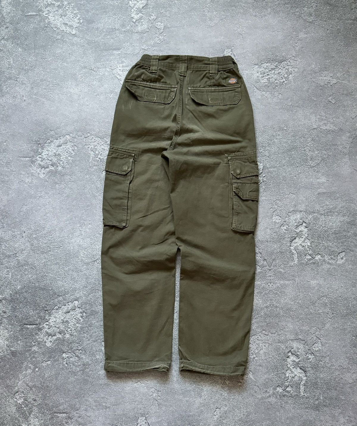 Dickies × Vintage Dickies w24 cargo khaki Wmns pant joggers trouser chino Size 24" / US 00 / IT 34 - 4 Thumbnail