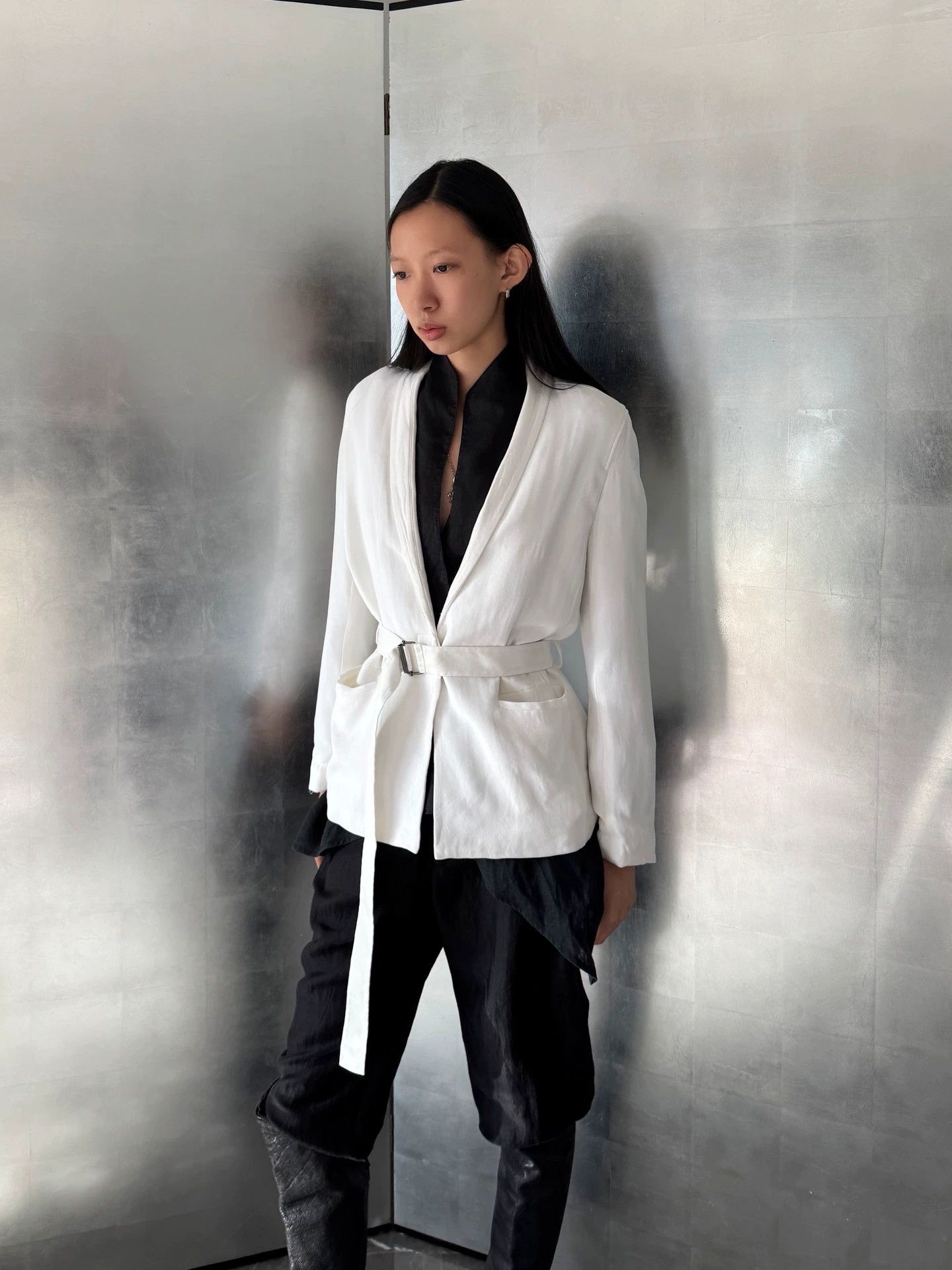 Helmut Lang Helmut Lang Vintage Archive Waist Cinched Blazer Size0 US Size XS / US 0-2 / IT 36-38 - 2 Thumbnail