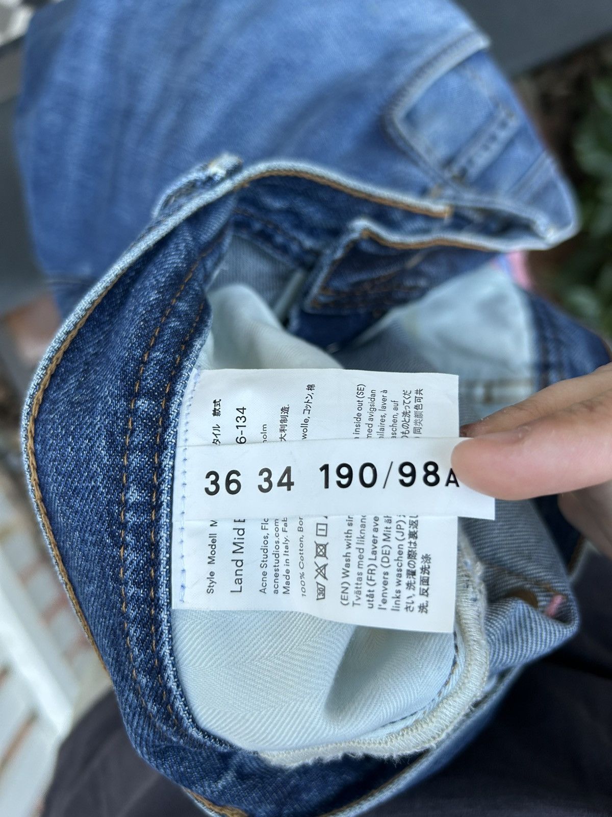 Acne Studios Acne Studios - Land Blue Mid Jeans Size US 36 / EU 52 - 4 Thumbnail