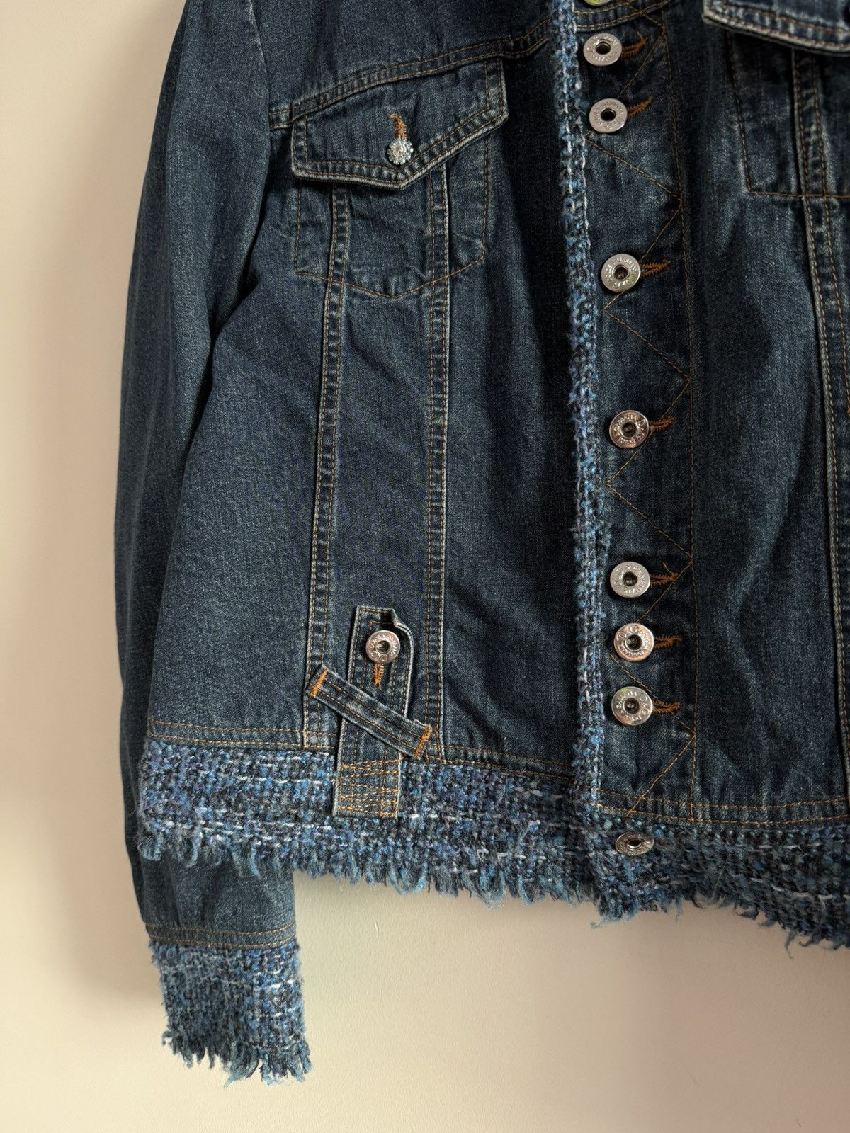 Dolce & Gabbana Vintage D&G Denim Set Tweed Trim Jacket Jeans Size M / US 6-8 / IT 42-44 - 8 Thumbnail