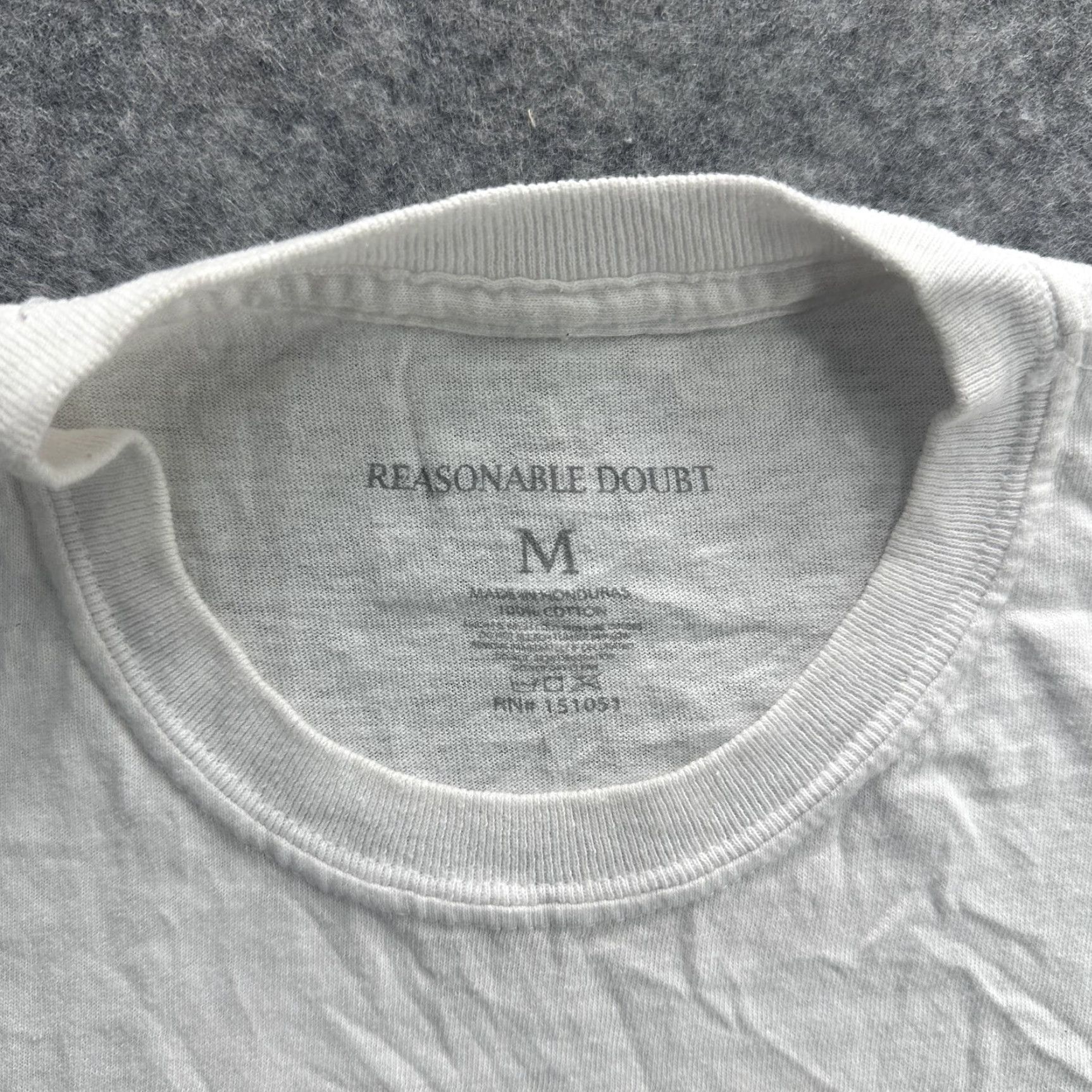 Vintage Reasonable Doubt Brooklyn's Finest Men’s Medium T-Shirt Hip Hop Graphic Tee White Rap Music 2000s Size US M / EU 48-50 / 2 - 6 Thumbnail