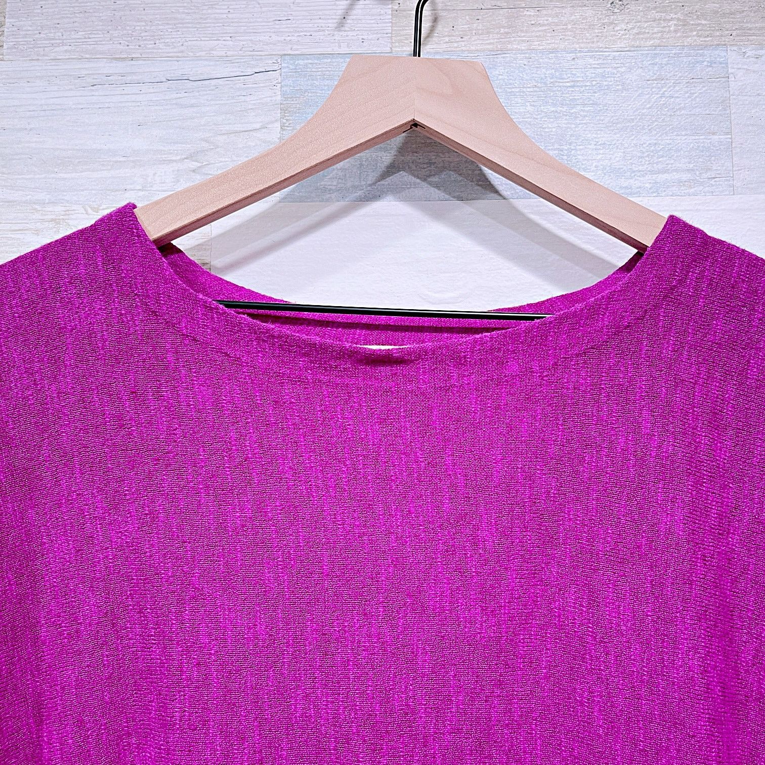 Eileen Fisher Eileen Fisher Organic Linen Cotton Slub Knit Top Womens S Size S / US 4 / IT 40 - 2 Thumbnail