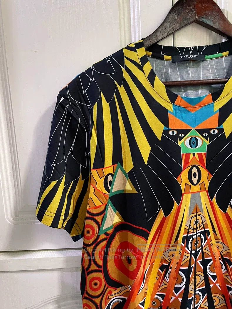 Givenchy Givenchy Classic Egyptian Pattern Short Sleeve T-Shirt Size US XL / EU 56 / 4 - 5 Thumbnail