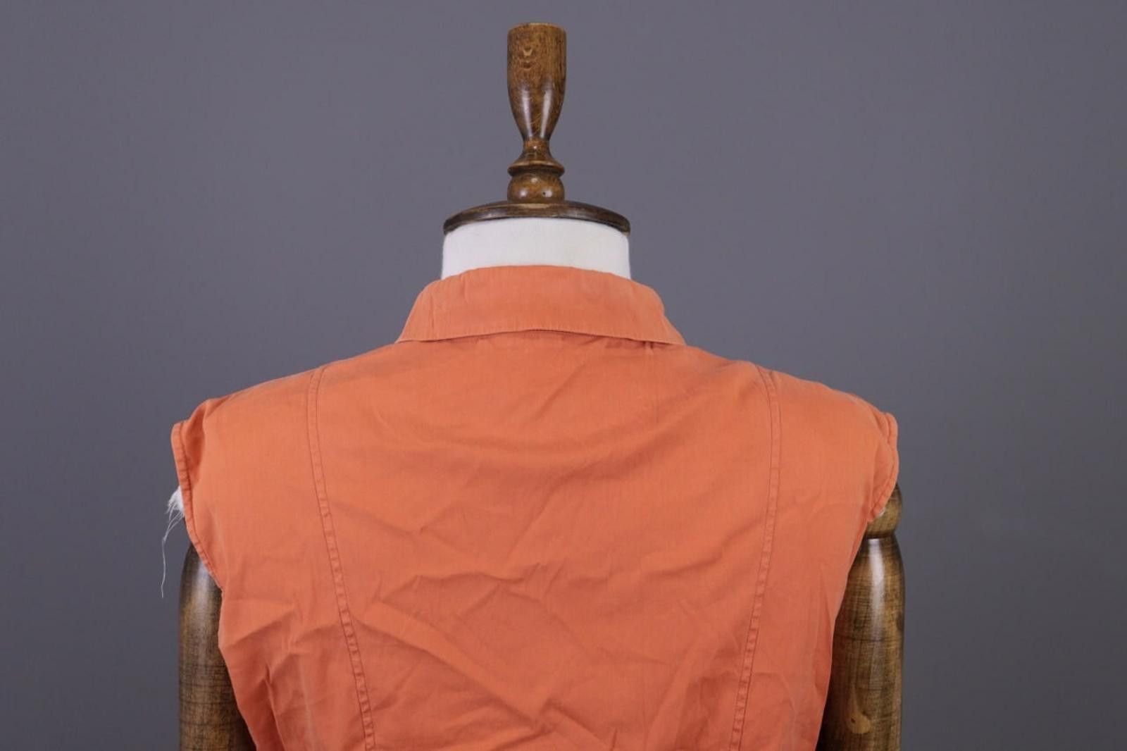 Jil Sander Vintage Jil Sander Orange Button Down Blouse Shirt Size 38 Size M / US 6-8 / IT 42-44 - 9 Thumbnail