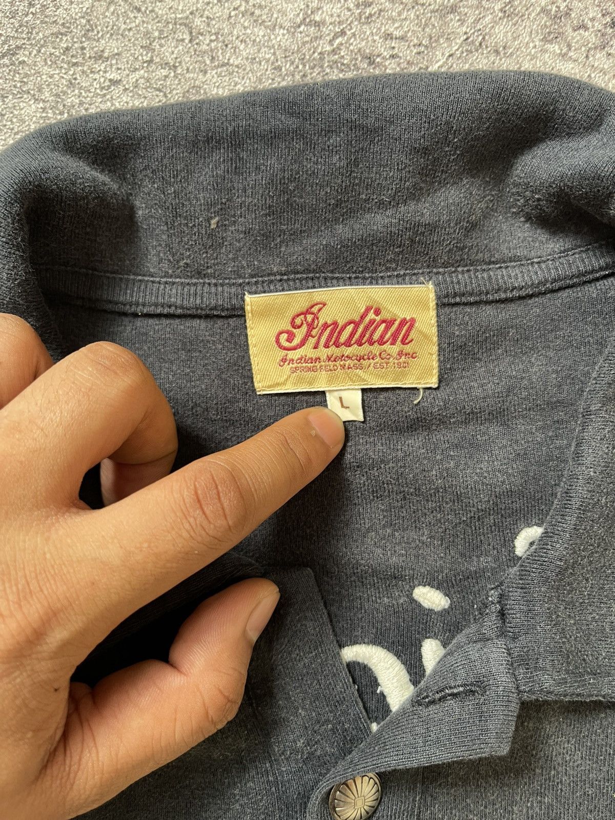 Japanese Brand Y2K Indian Motorcyle ifsixwasnine polo tshirt Size US L / EU 52-54 / 3 - 7 Thumbnail