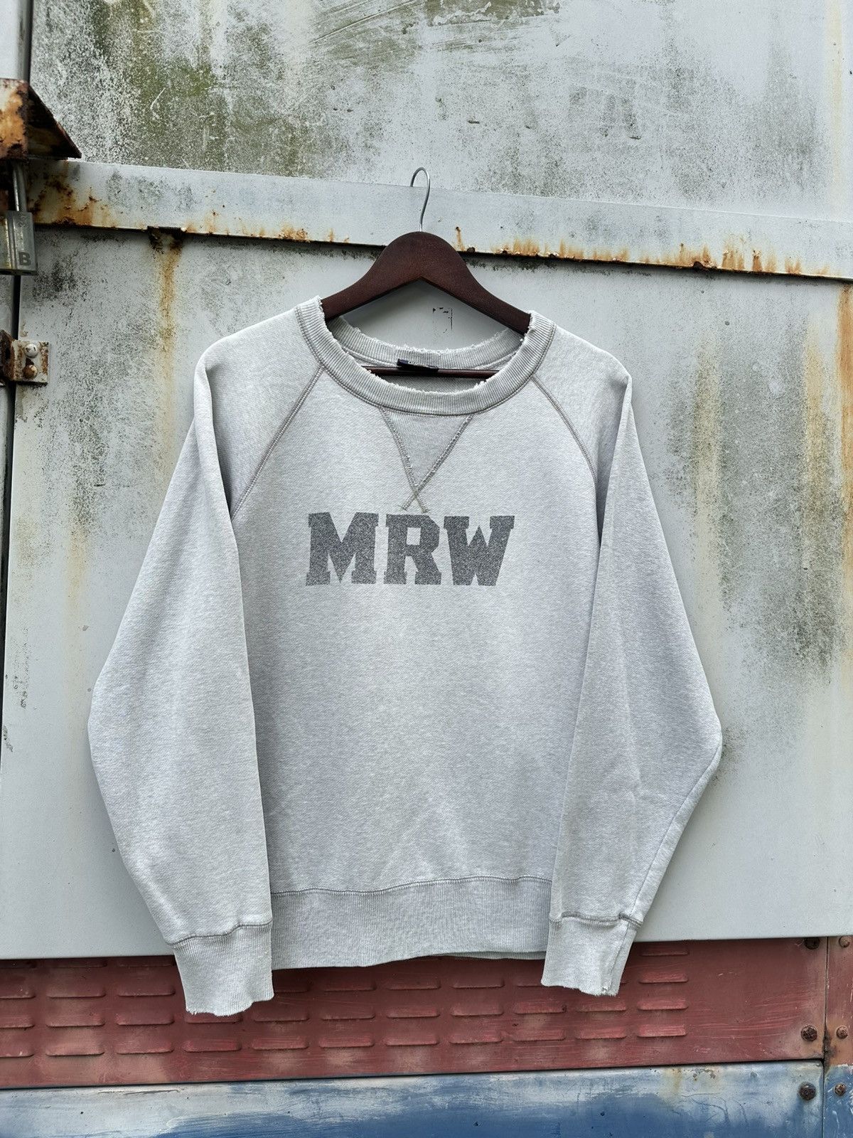 Vintage Vintage THRASHED MRW Crewneck Size US S / EU 44-46 / 1 - 4 Thumbnail