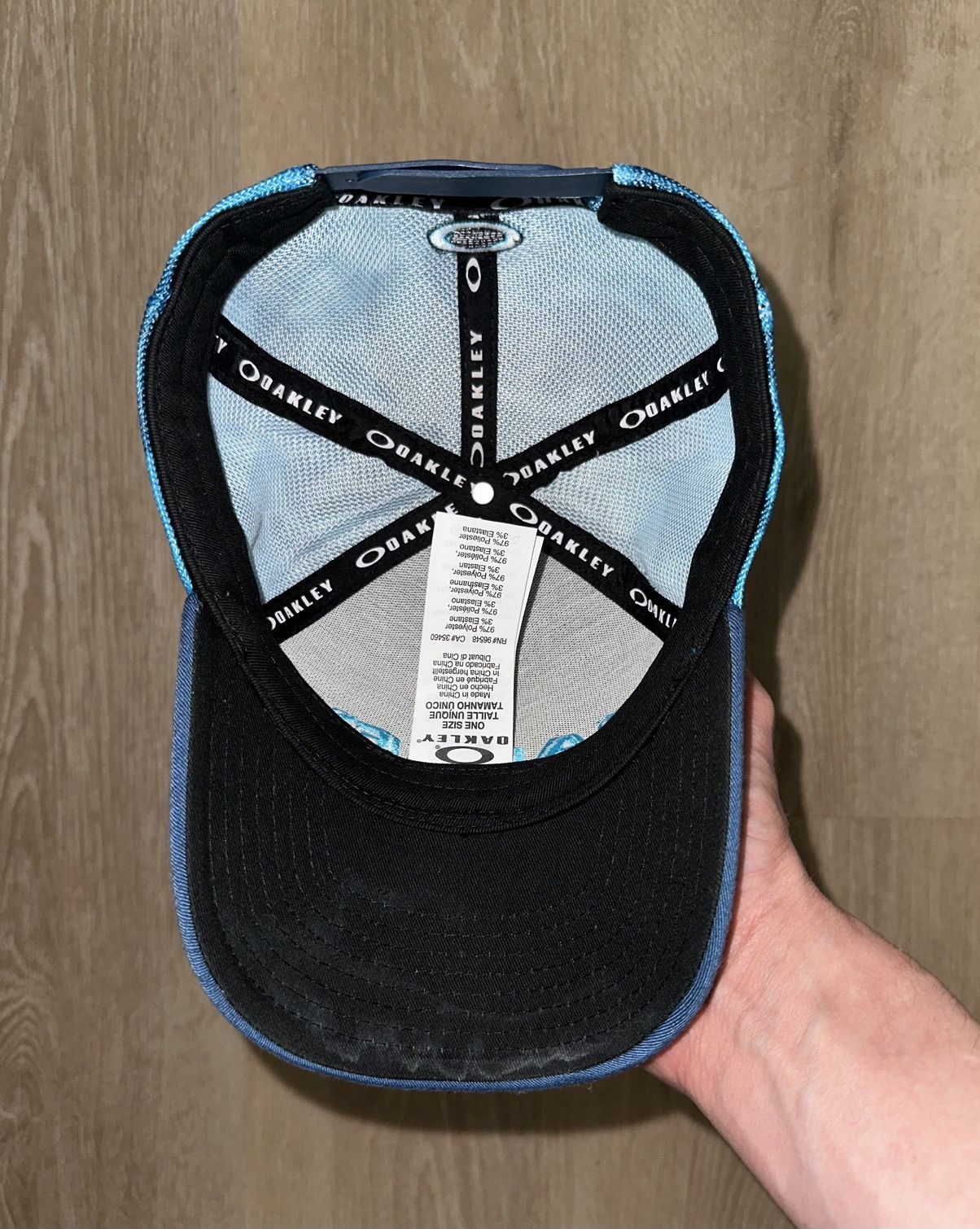 Oakley Oakley Blue Camo SnapBack Hat Size ONE SIZE - 4 Thumbnail