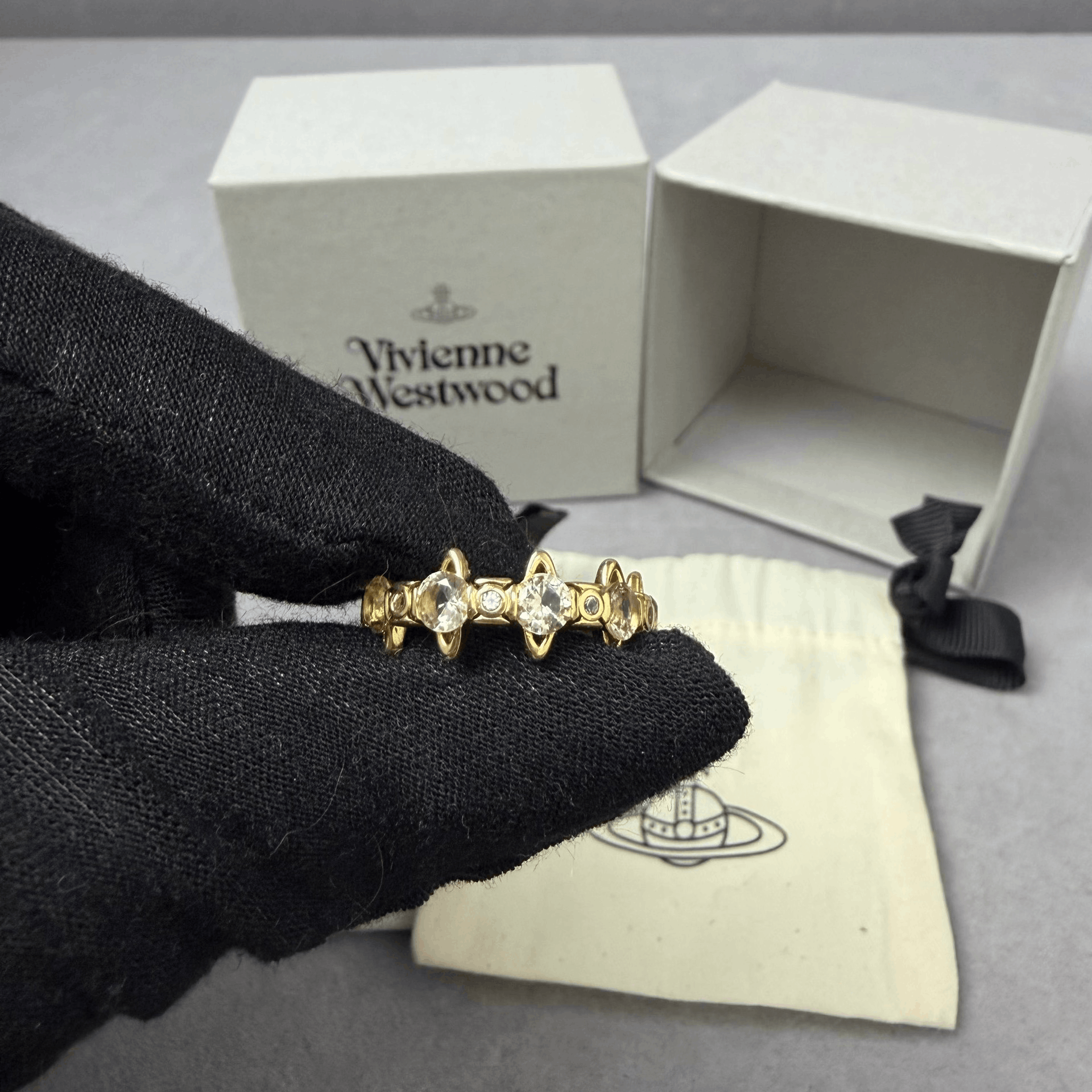 Vivienne Westwood Vivian Westwood Warwick Crown Saturn Ring Size ONE SIZE - 1 Thumbnail