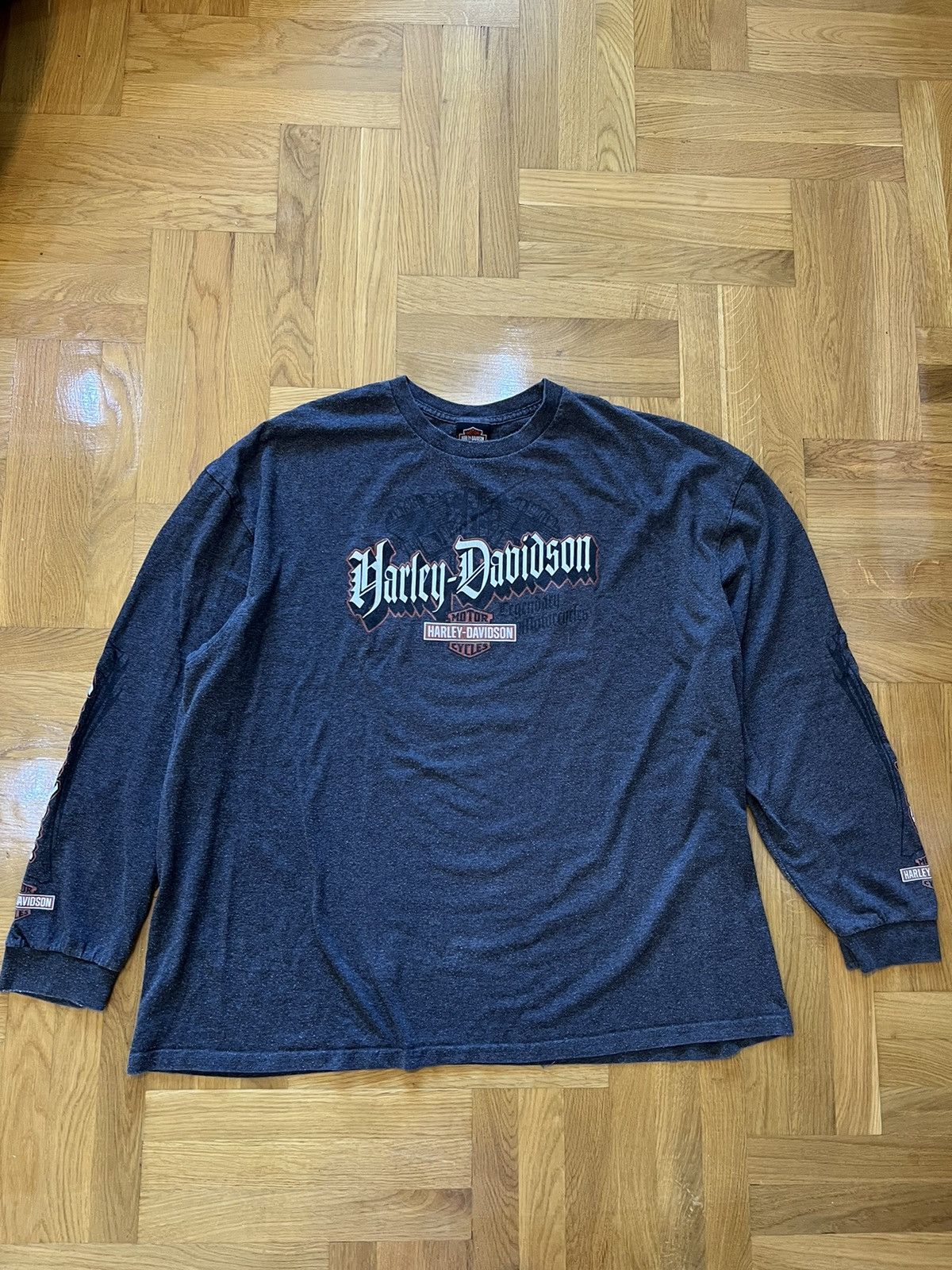 Vintage 2008 Vintage Harley Davidson Long Sleeve T shirt Size US XXL / EU 58 / 5 - 1 Thumbnail