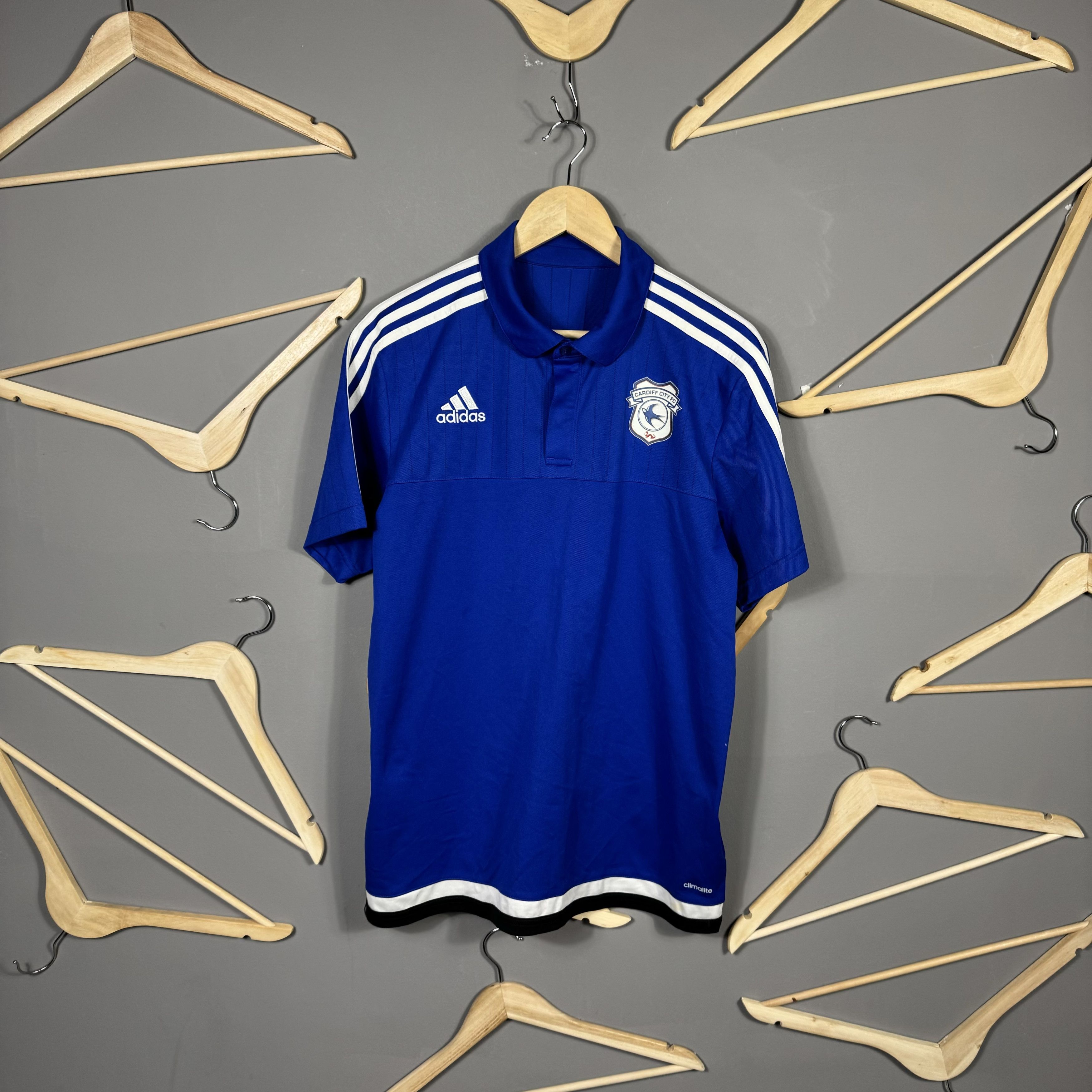 Adidas Adidas Cardiff City Soccer Polo Shirt Size US XL / EU 56 / 4 - 5 Thumbnail