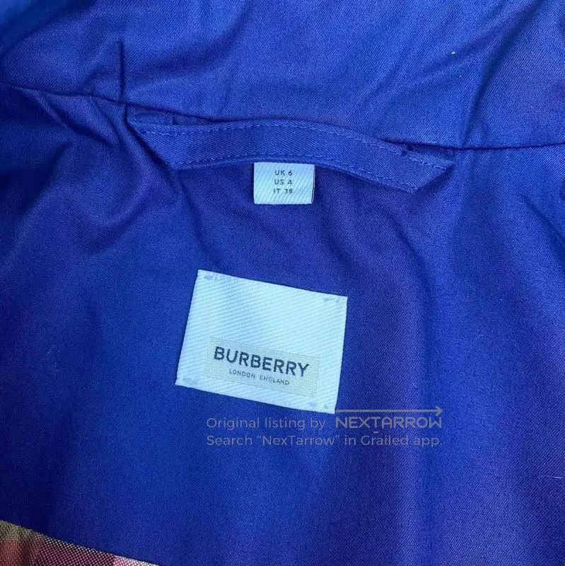 Burberry Burberry Blue Long Trench Coat for Women. Size S / US 4 / IT 40 - 3 Thumbnail