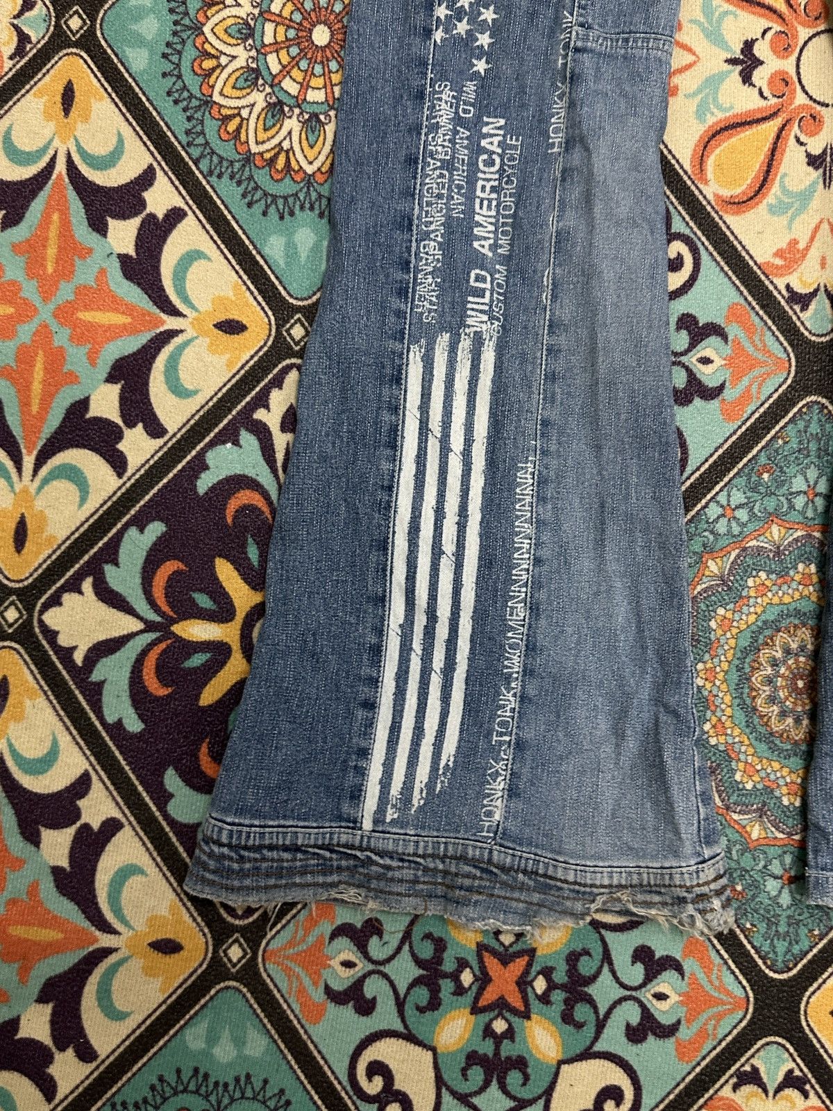 Seditionaries Penty Punk Reconstructed Studded Flare Denim Pant Size US 27 - 21 Thumbnail