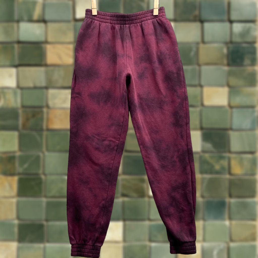 Victoria's Secret PINK Victorias Secret Sweatpants Womens 25x27 Burgundy TieDye Jogger Lounge Gym Size 28" / US 6 / IT 42 - 1 Thumbnail