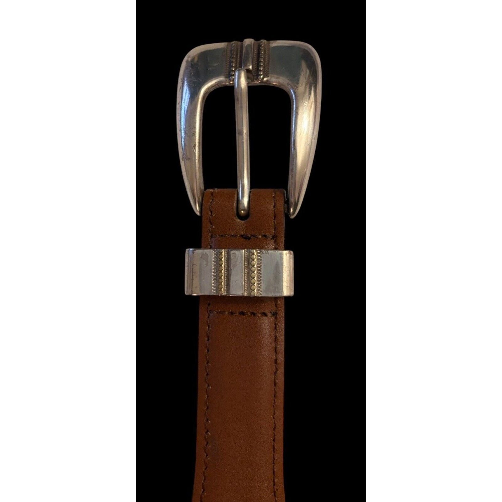 Other Brown Leather Belt 2006 US Open Winged Foot Golf Medallions Size 36 - 2 Thumbnail