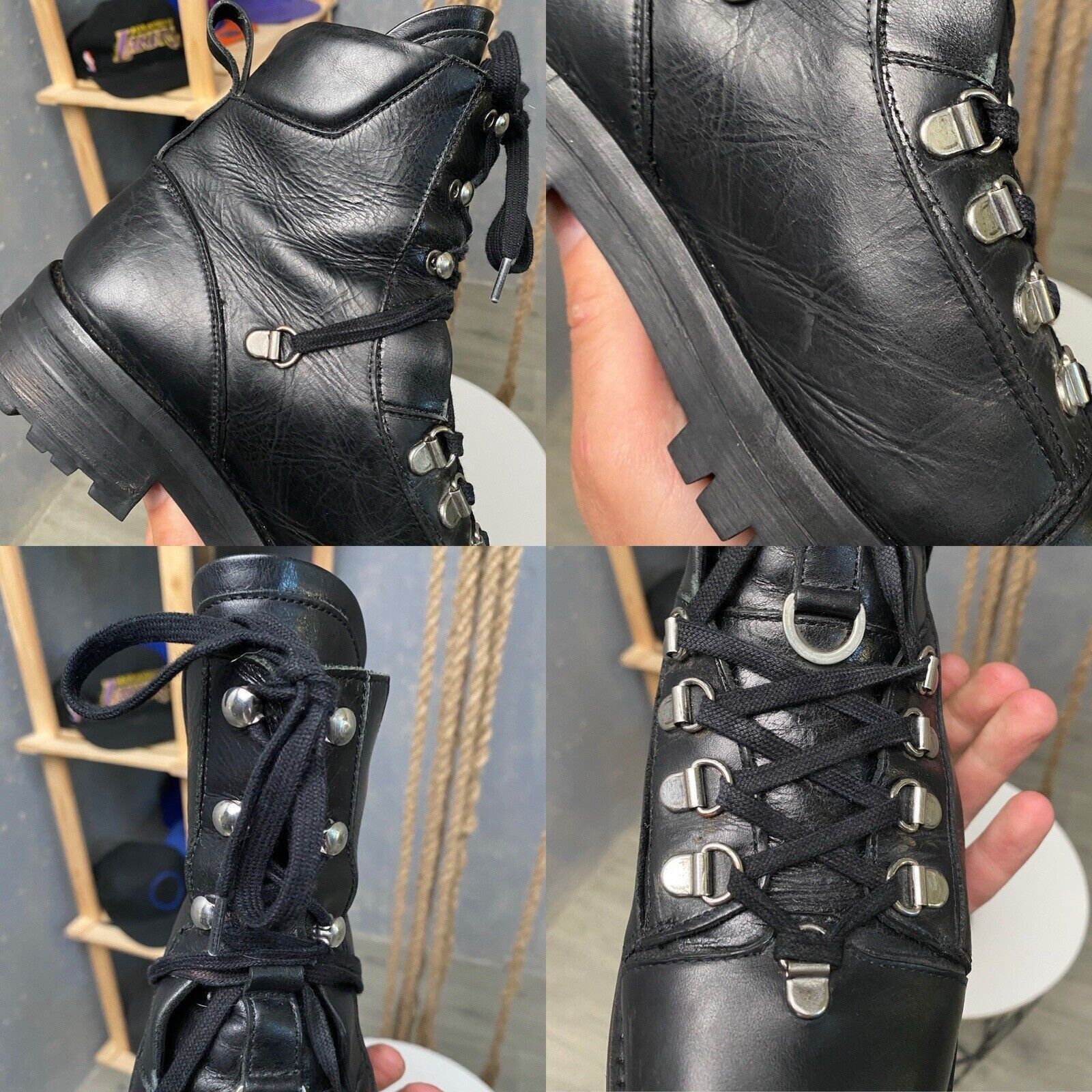 Allsaints AllSaints Franka Leather combat biker Y2K Boots Size US 8 Size US 8 / IT 38 - 23 Thumbnail