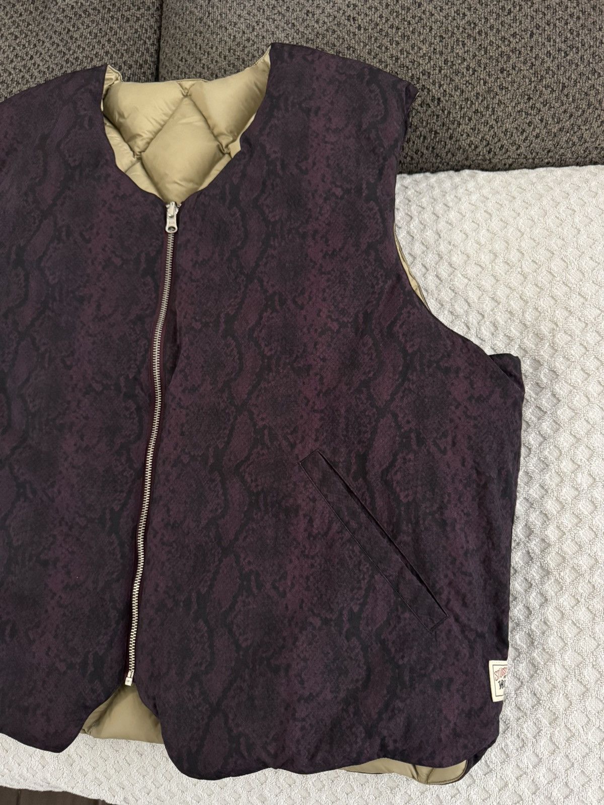 Stussy Stussy Python Reversible Diamond Quilted Puffer Vest XXL Size US XXL / EU 58 / 5 - 2 Thumbnail