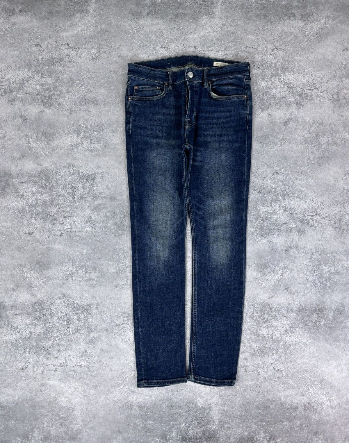 Allsaints AllSaints Cigarette Men’s Navy Blue Denim Jeans Skinny Slim Size US 32 / EU 48 - 1 Thumbnail