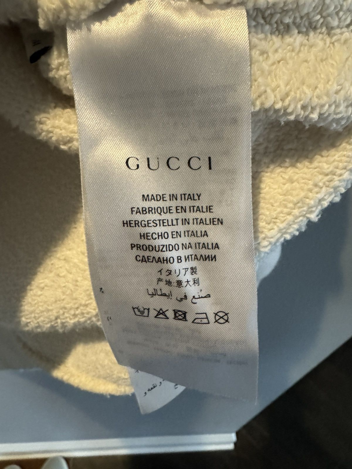 Gucci Gucci oversized white hoodie Size US M / EU 48-50 / 2 - 4 Thumbnail